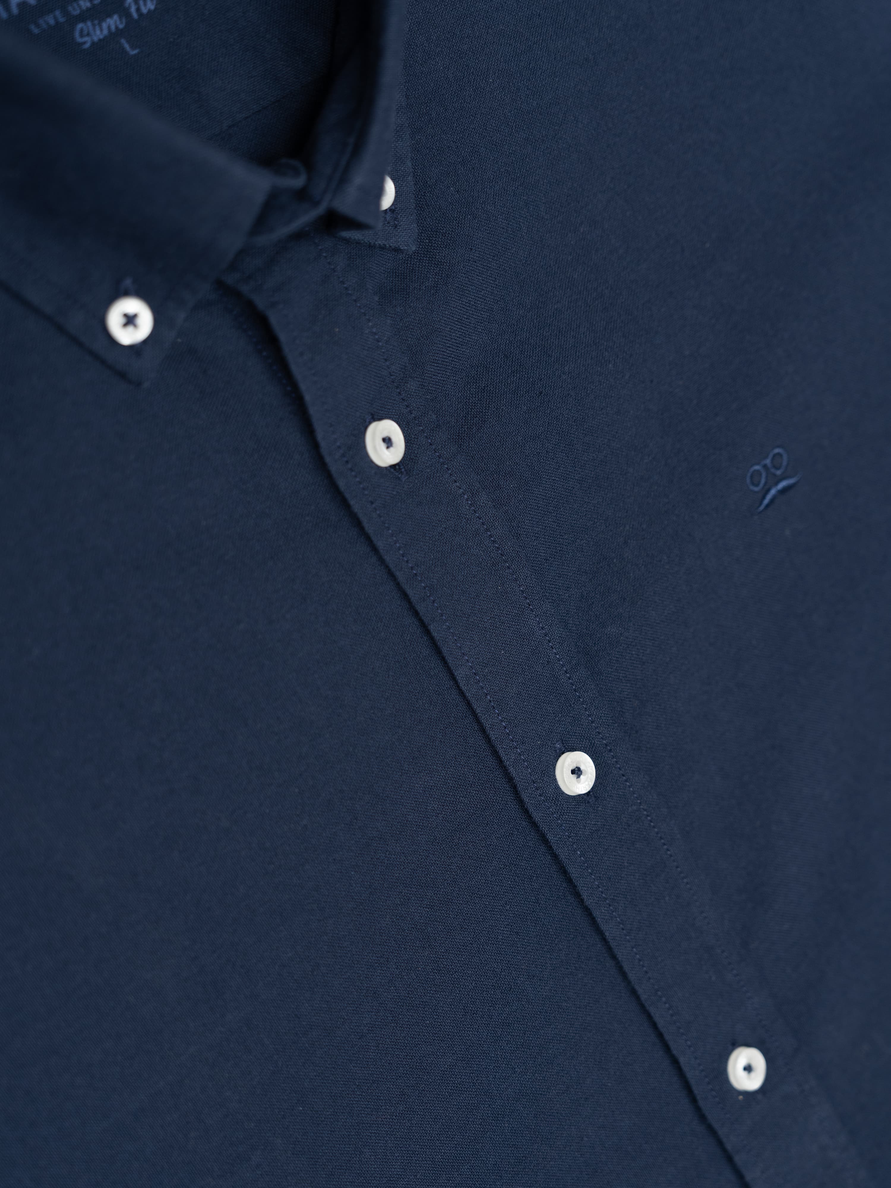 Camisa Oxford Deep Blue