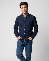 Camisa Oxford Deep Blue
