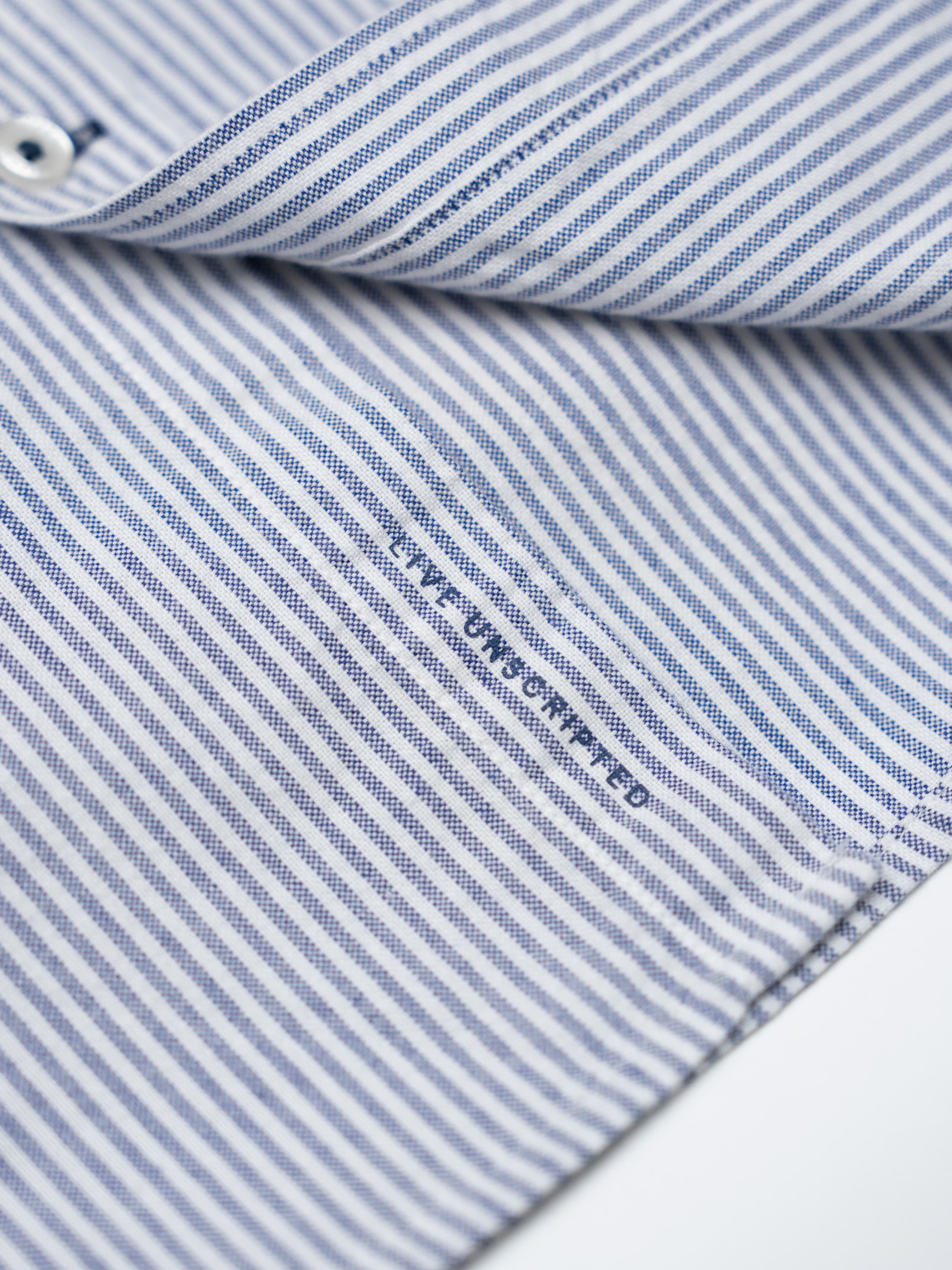 Camisa Oxford Rayas Marino