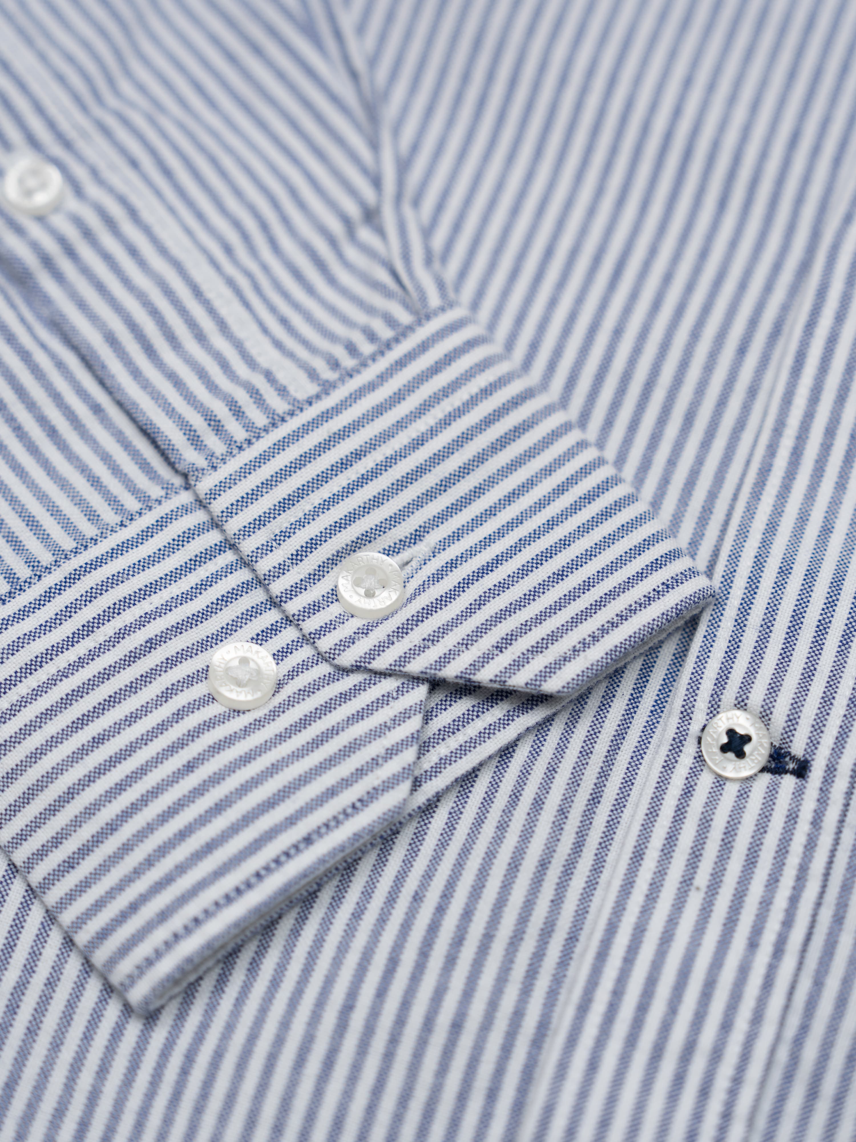 Camisa Oxford Rayas Marino