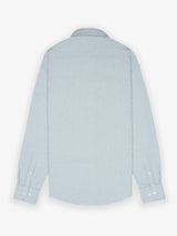 Camisa Oxford Rayas Azul Humo