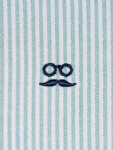 Camisa Oxford Rayas Azul Humo