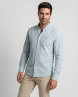 Camisa Oxford Rayas Azul Humo