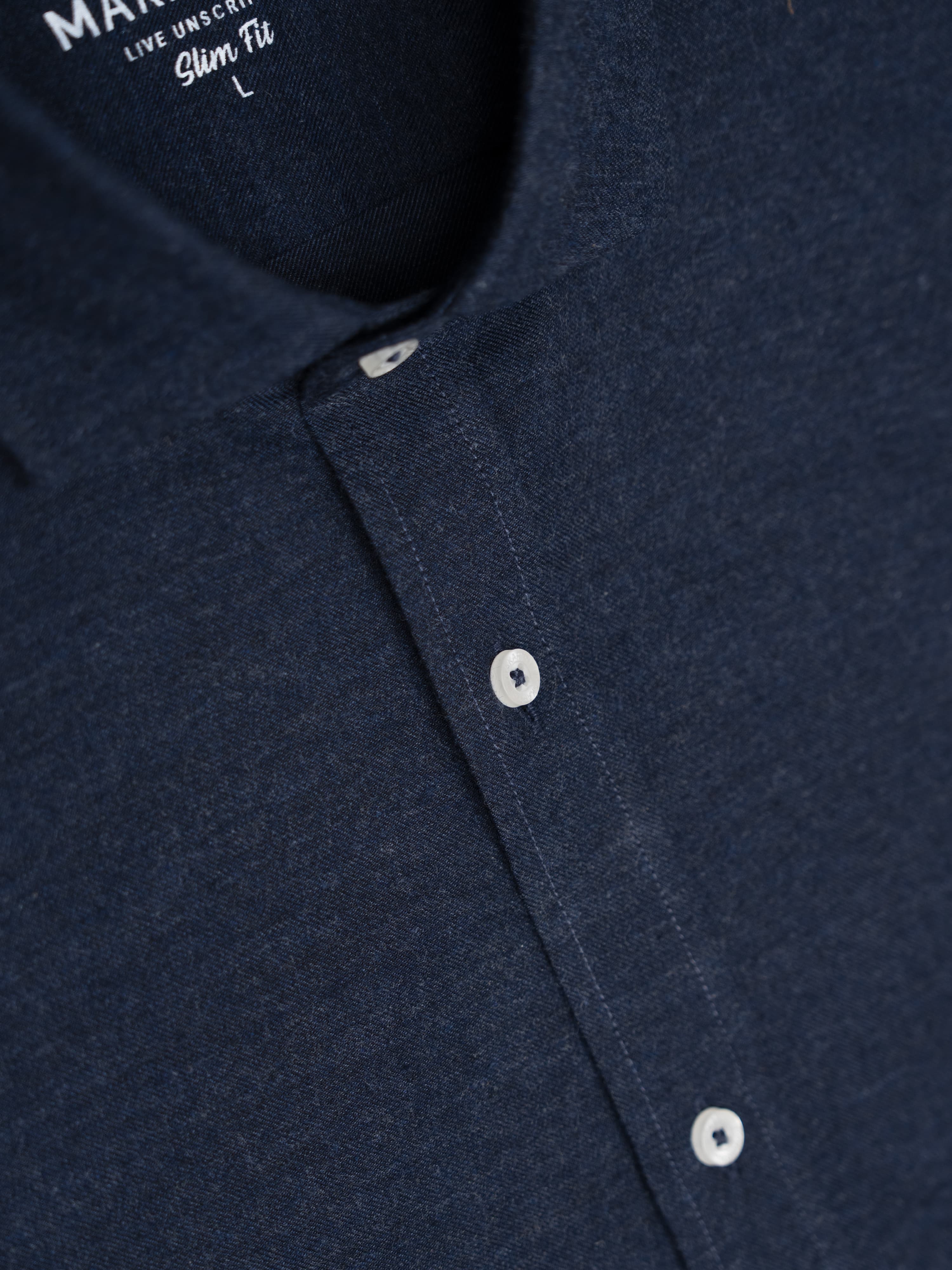 Camisa Liso Soft Oscuro Marino
