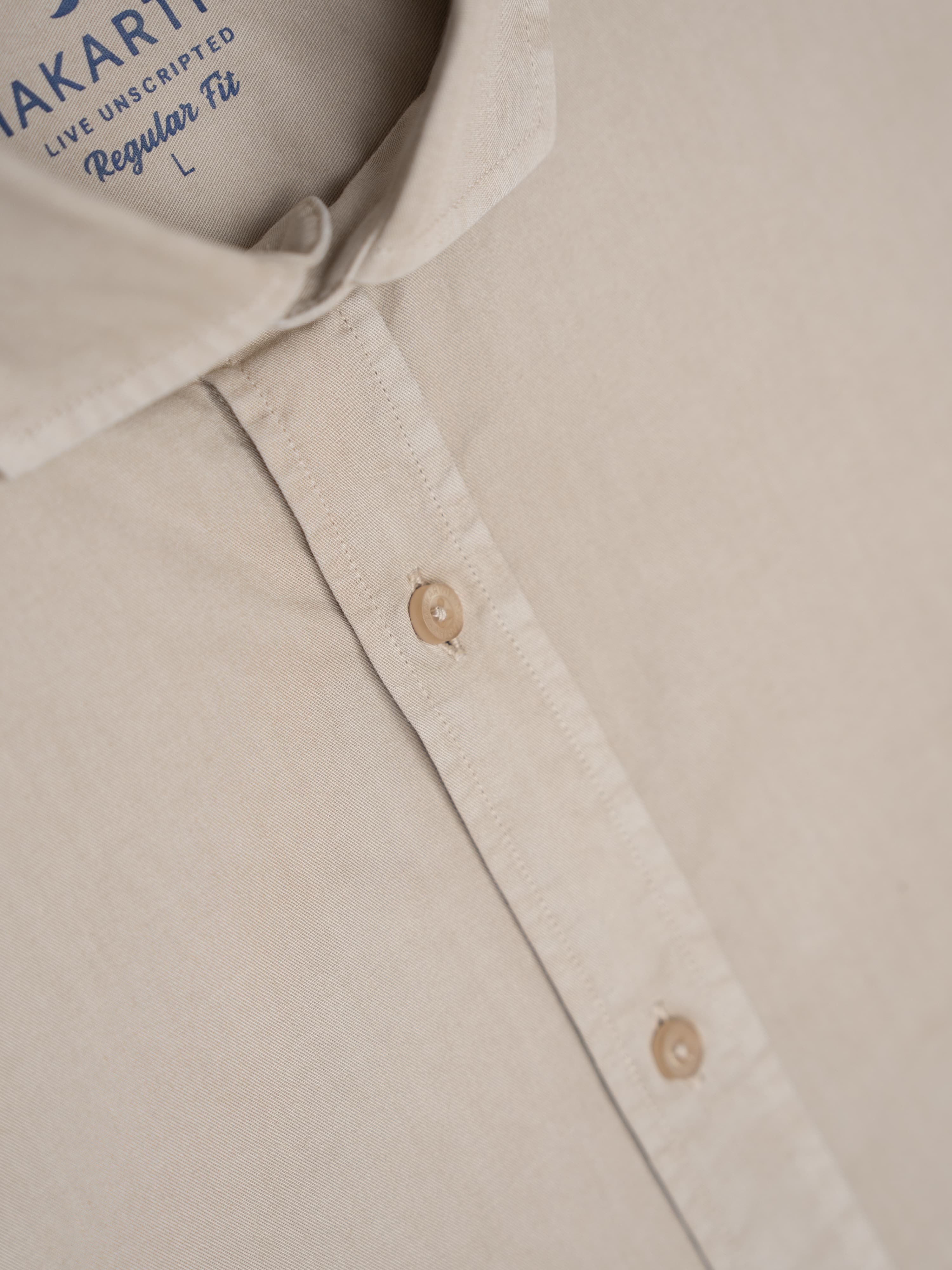 Camisa Sarga PPT Beige