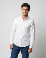 Camisa Liso Vestir Blanco