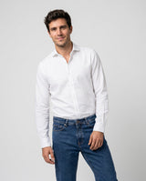 Camisa Liso Vestir Blanco
