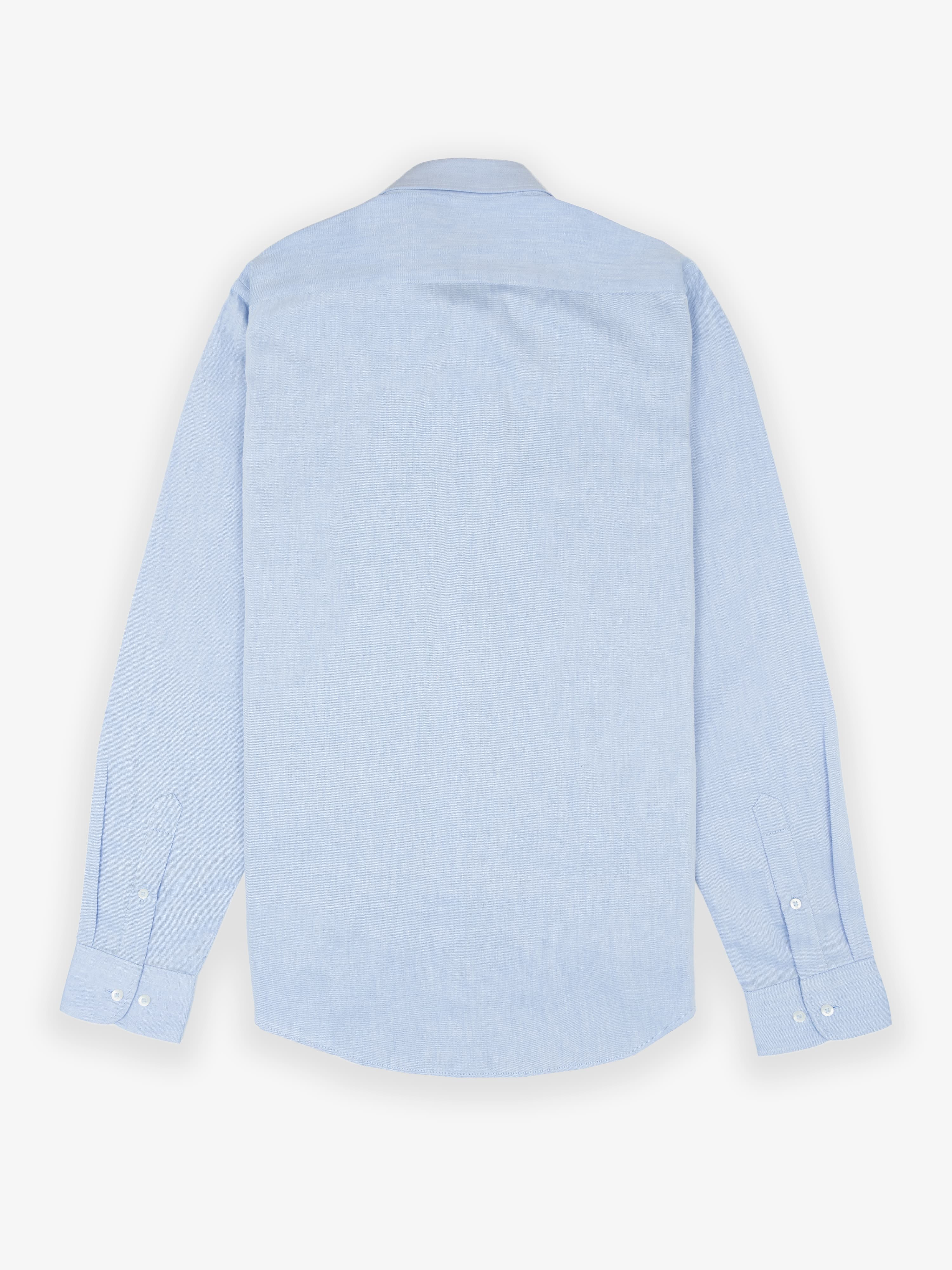 Camisa Liso Vestir Celeste