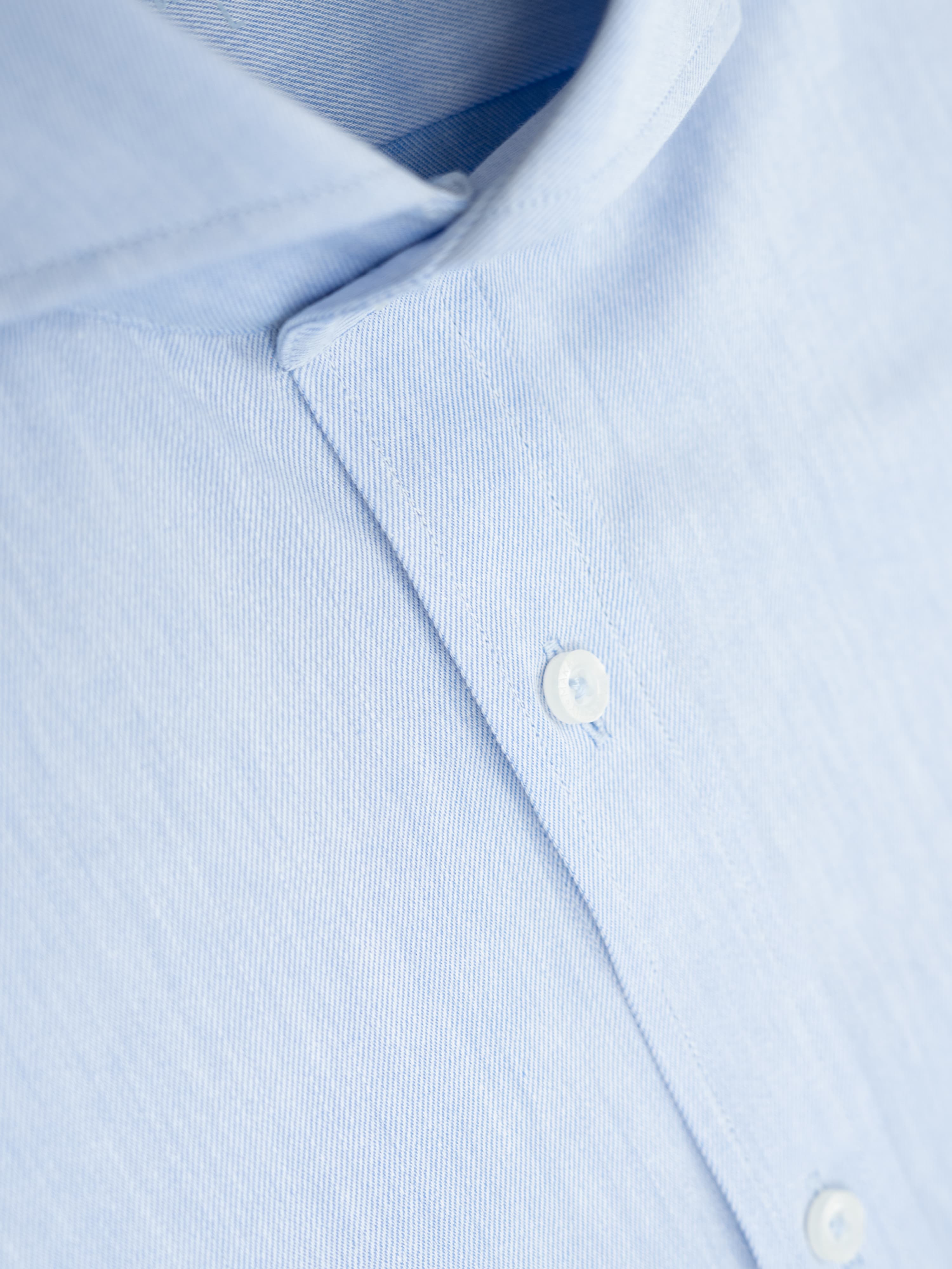 Camisa Liso Vestir Celeste