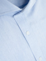 Camisa Liso Vestir Celeste