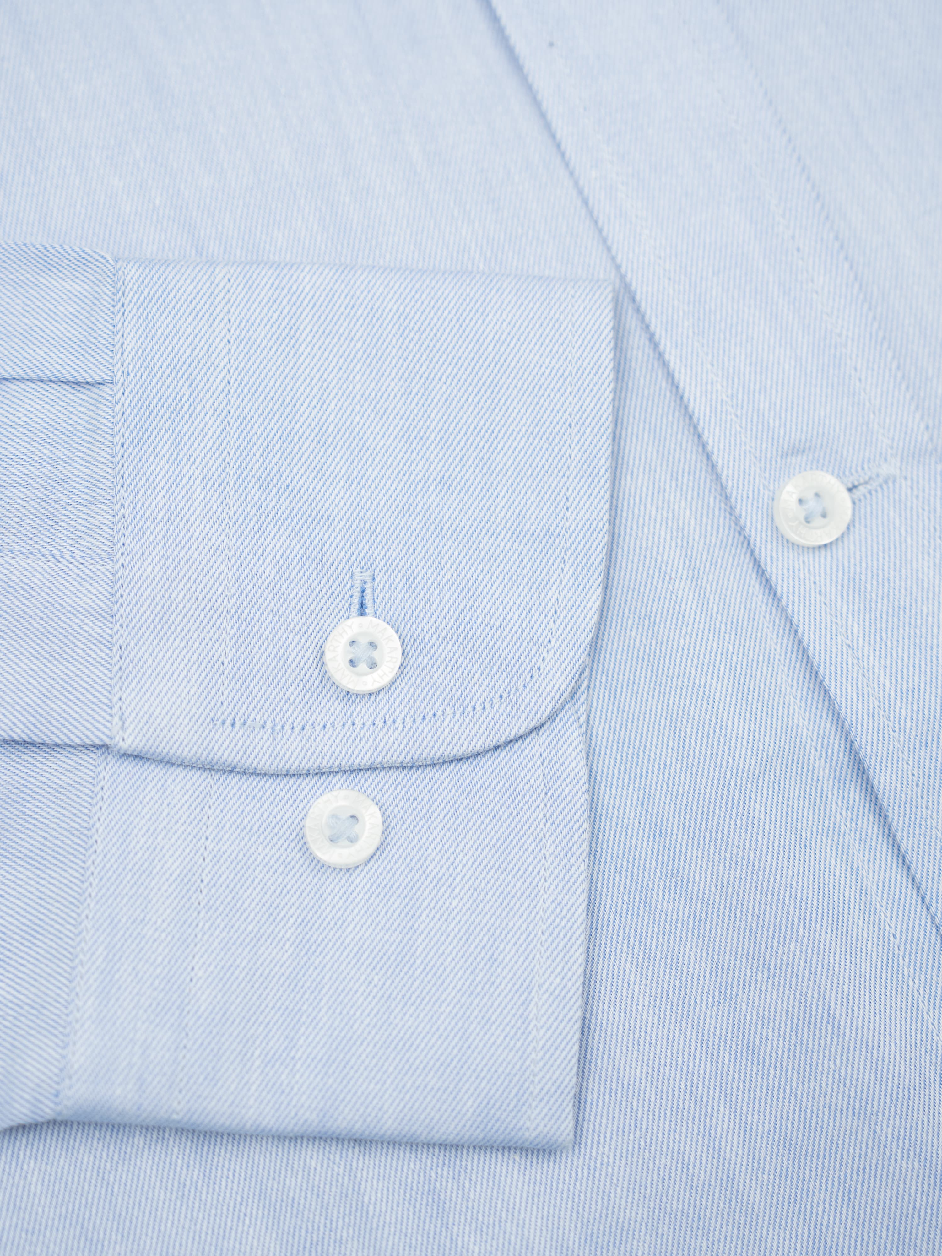 Camisa Liso Vestir Celeste