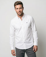 Camisa Fil a Fil Lycra Blanco