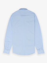 Camisa Fil a Fil Lycra Celeste