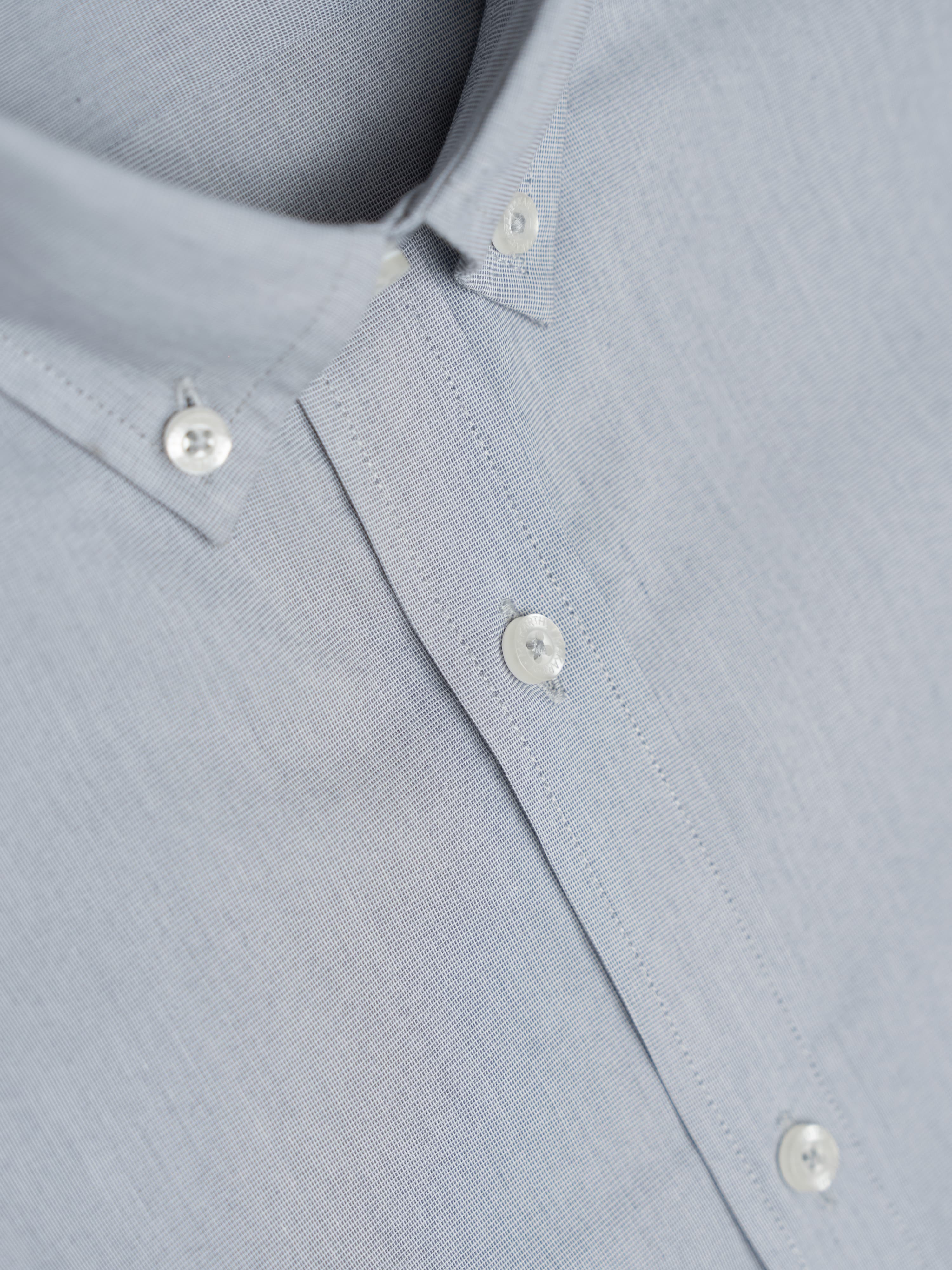 Camisa Fil a Fil Lycra Gris