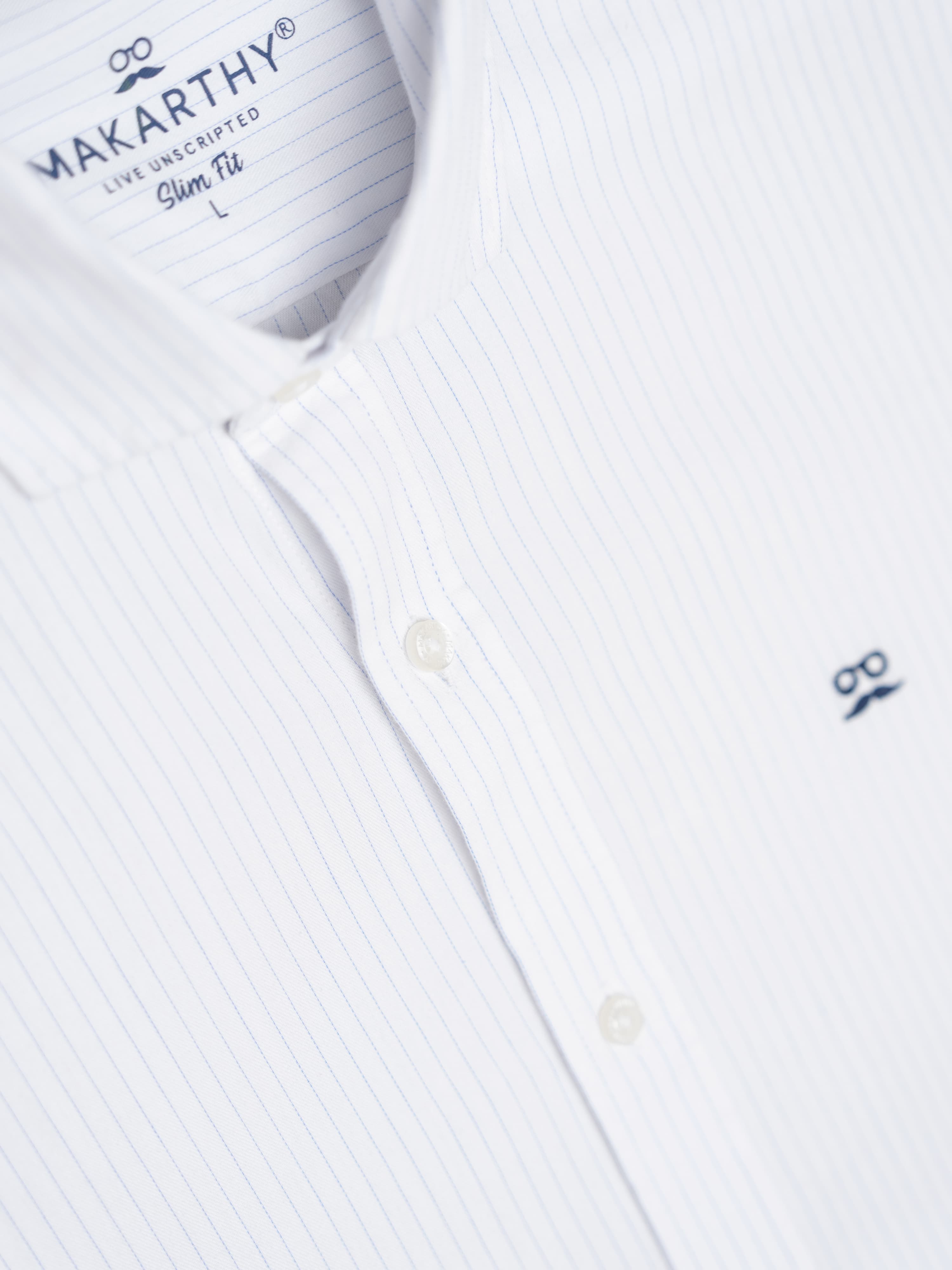 Camisa Rayas Denmark Celeste