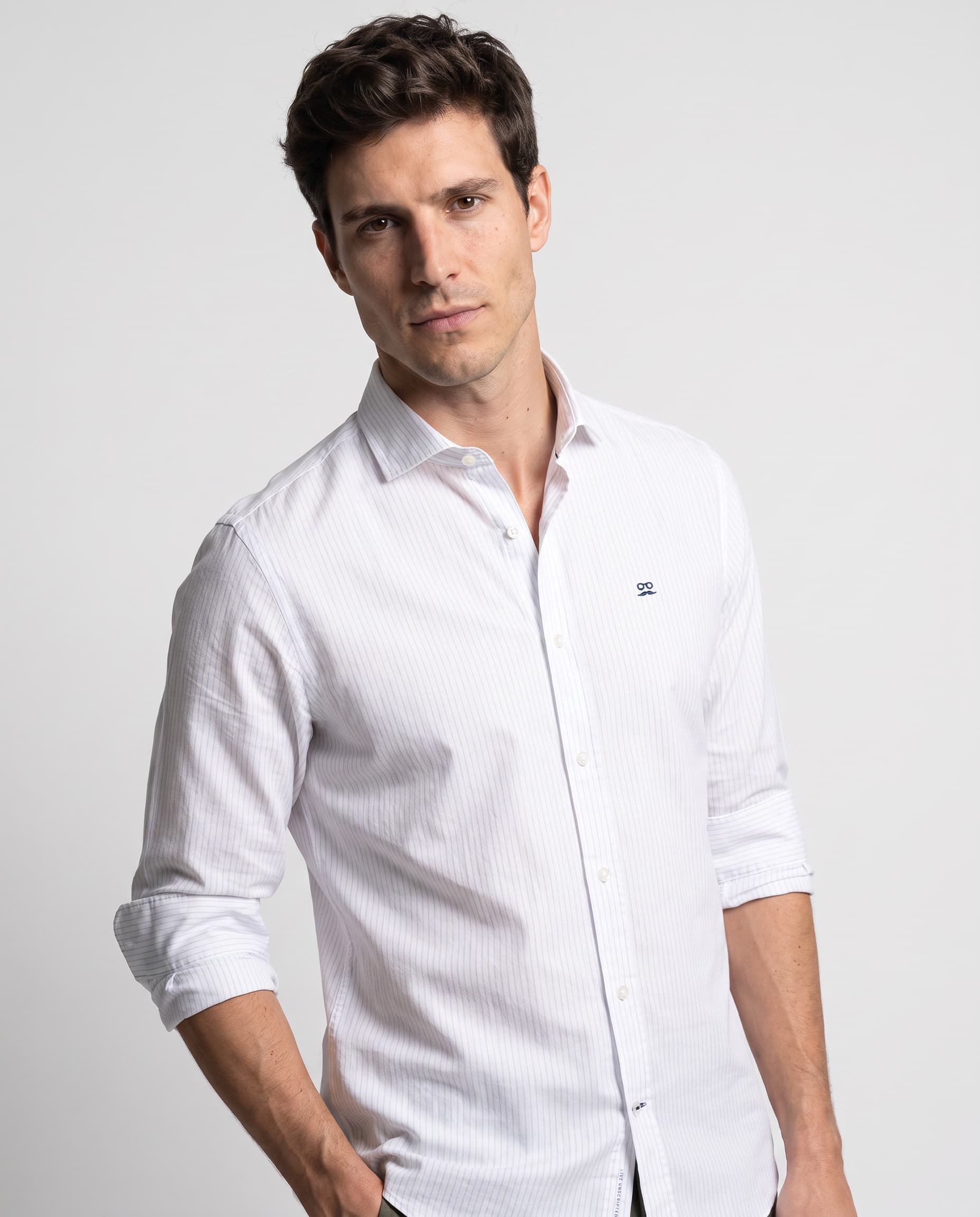 Camisa Rayas Denmark Celeste
