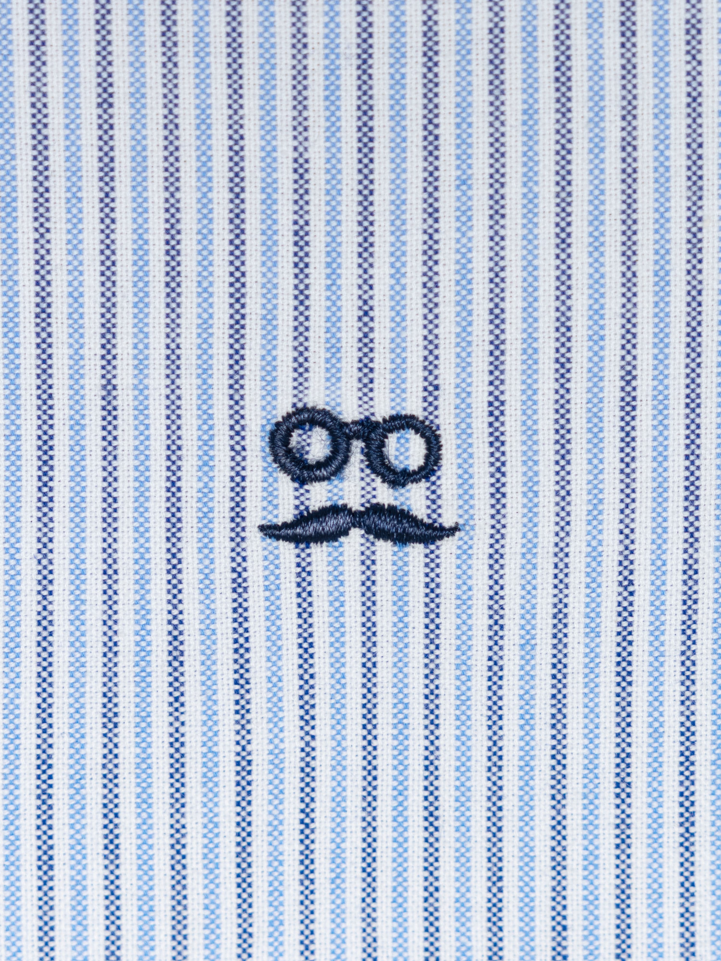 Camisa Rayas Fall Marino