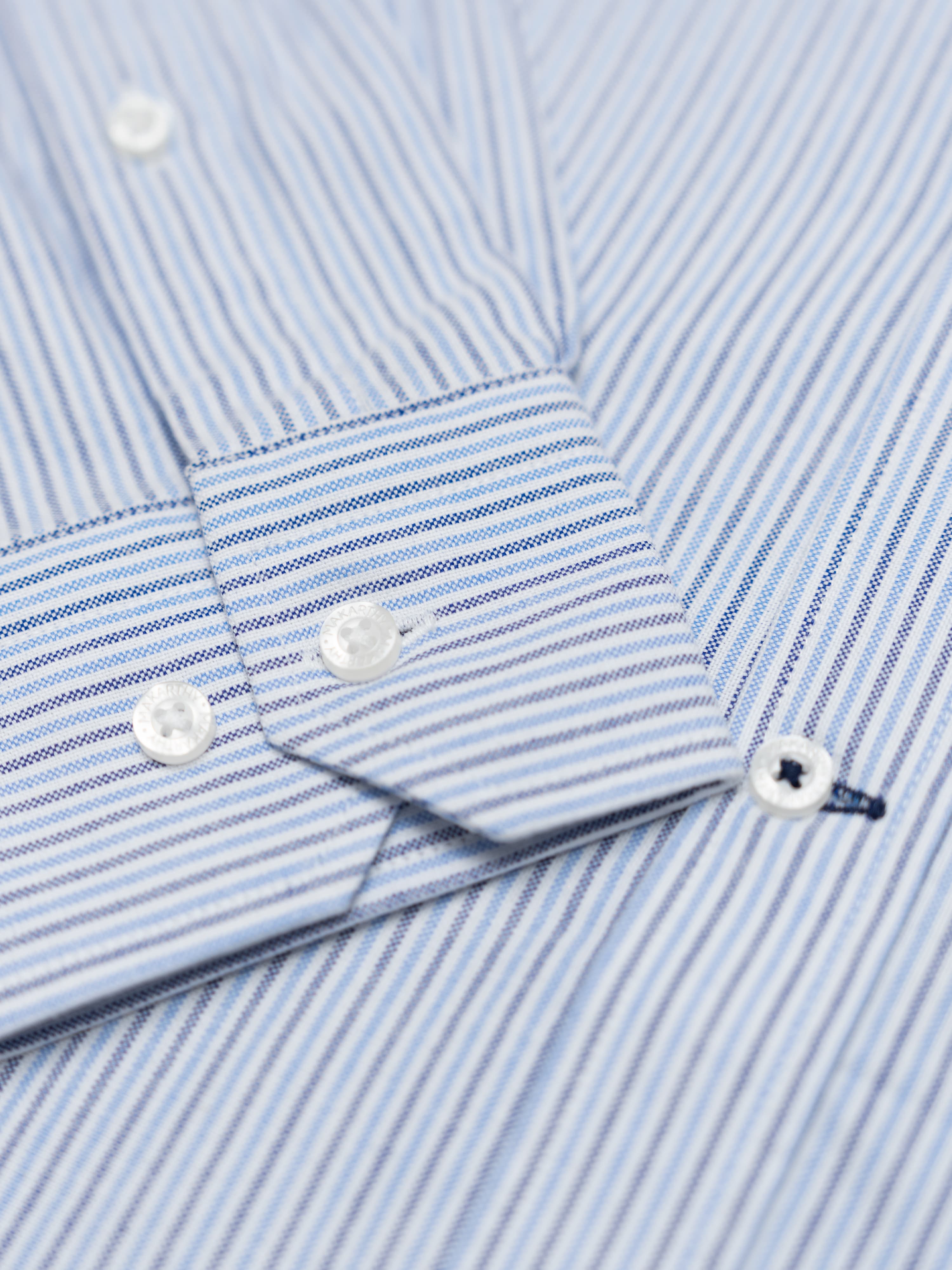 Camisa Rayas Fall Marino