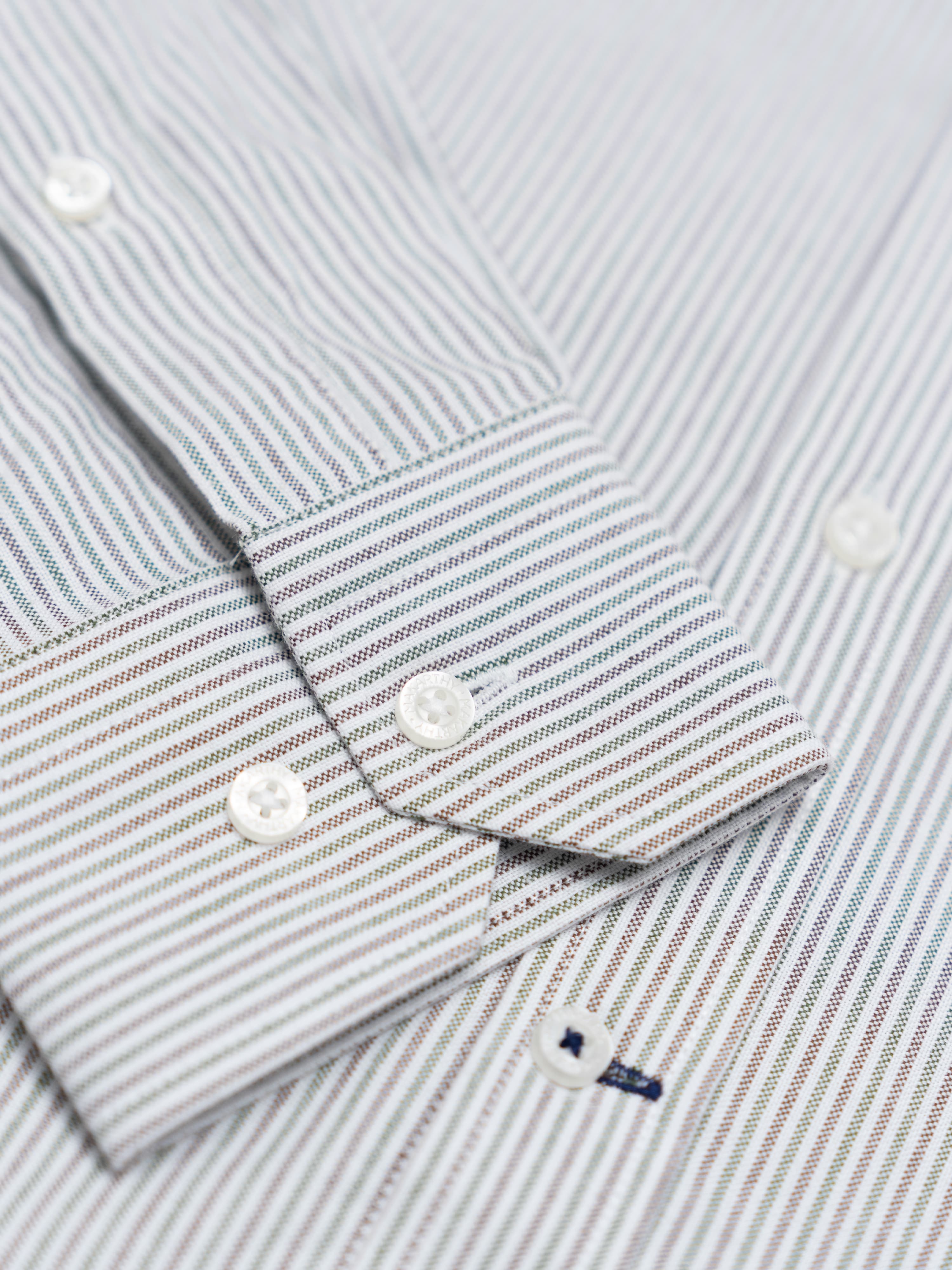 Camisa Rayas Fall Light Green