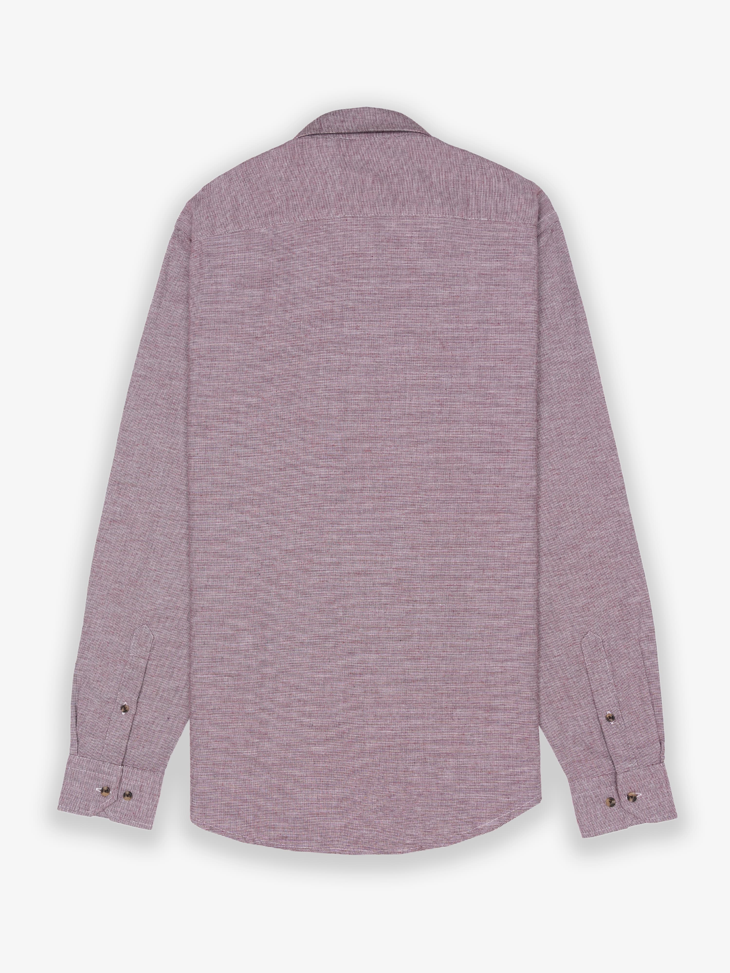 Camisa Cuadros Tweed Rojizo