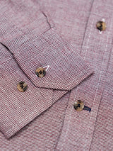Camisa Cuadros Tweed Rojizo