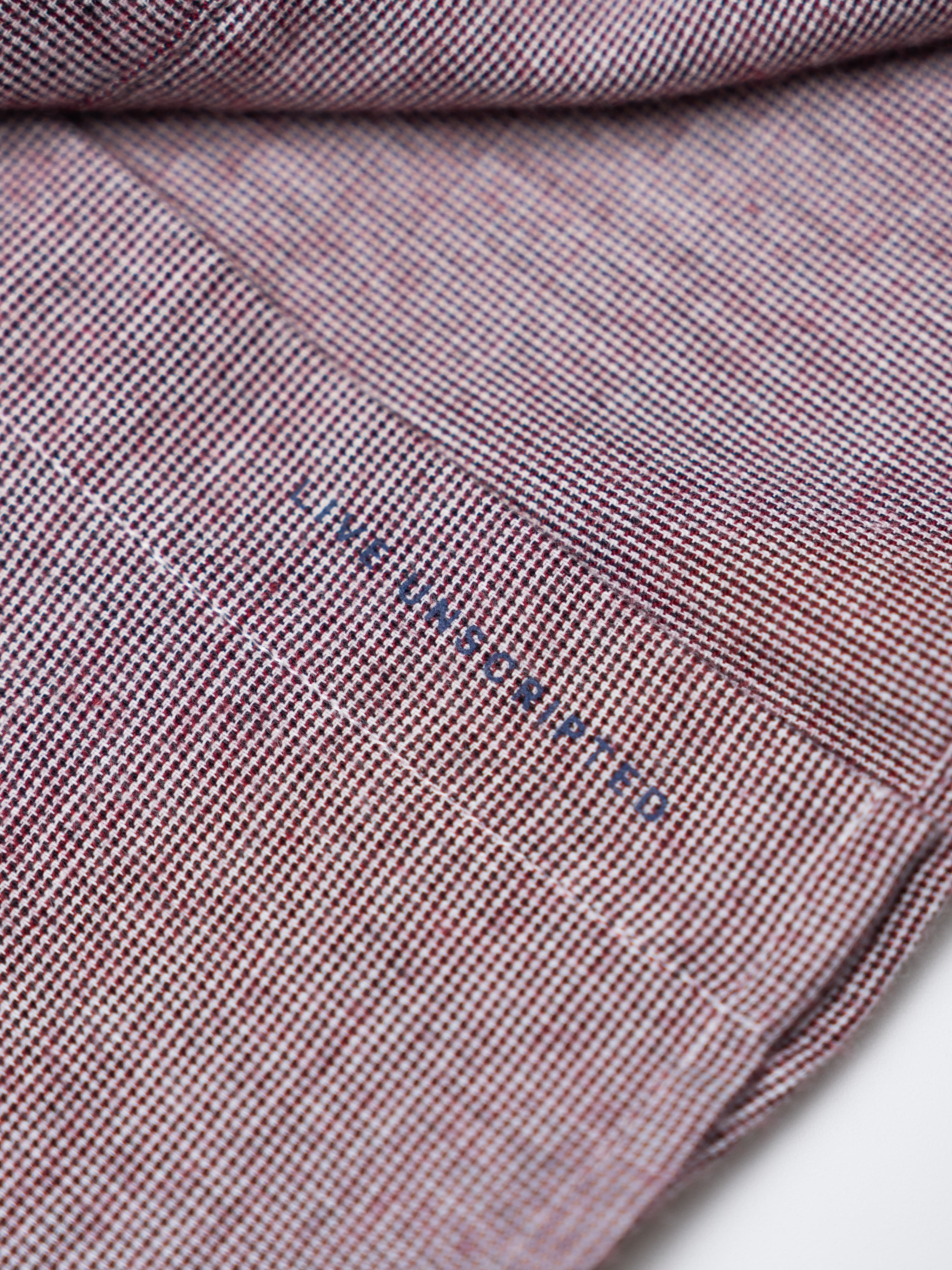 Camisa Cuadros Tweed Rojizo