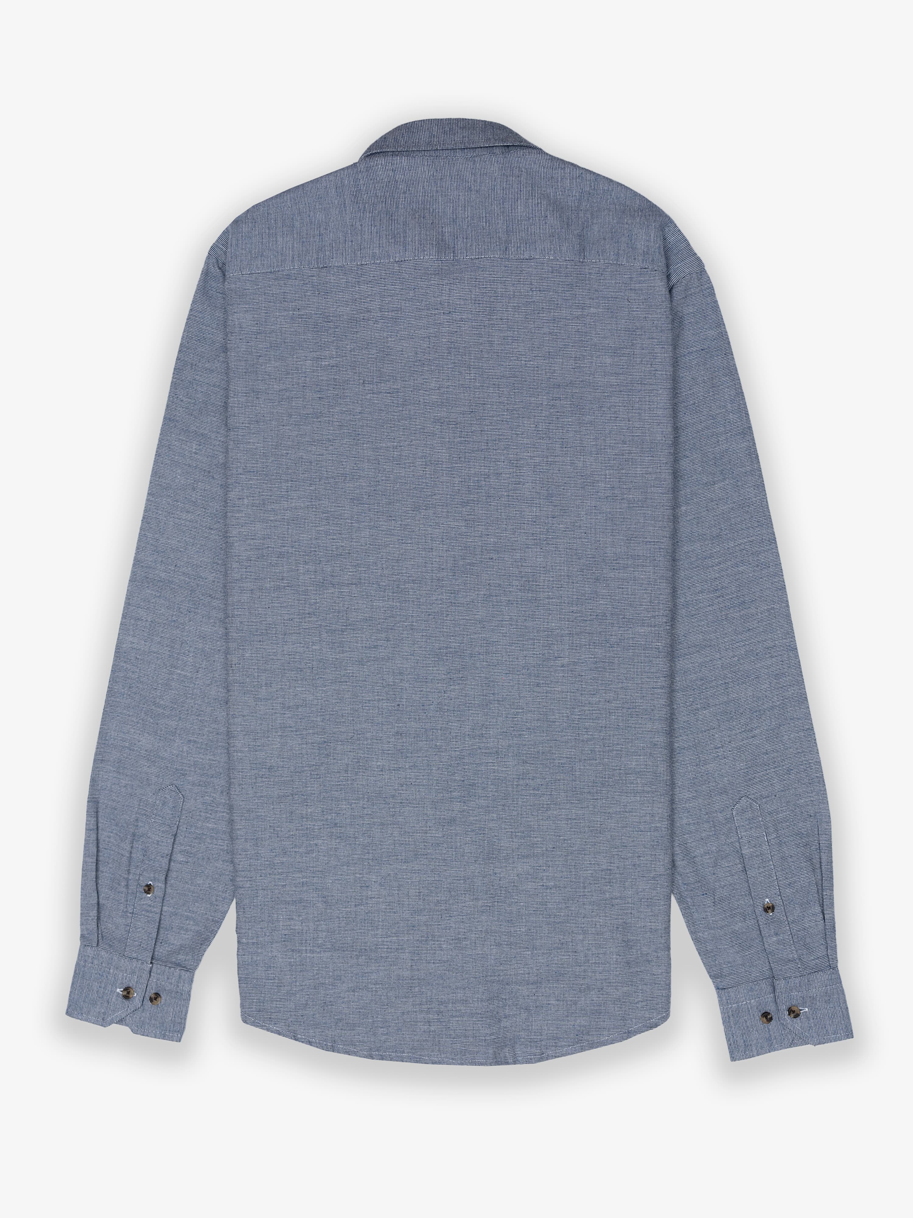 Camisa Cuadros Tweed Marino