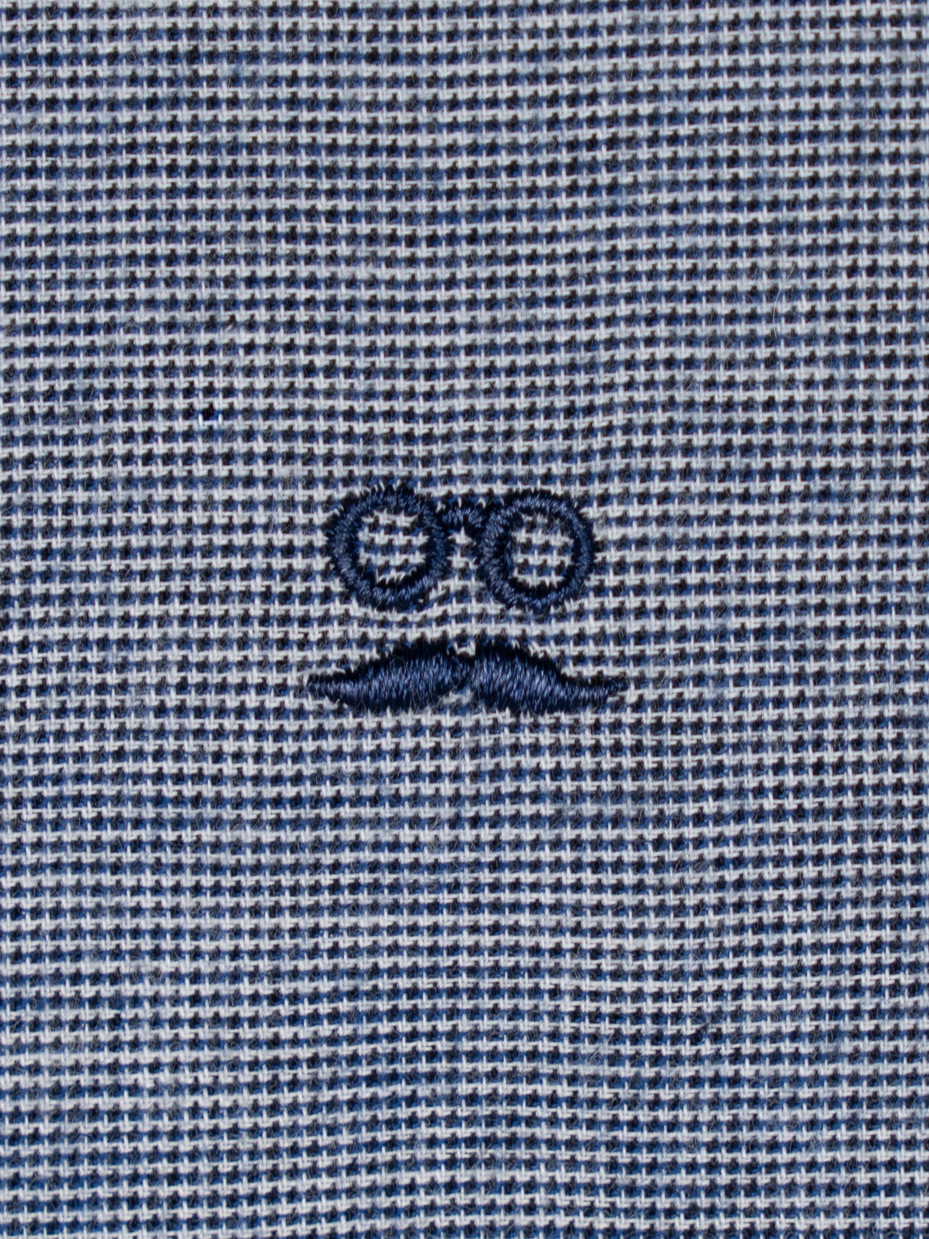 Camisa Cuadros Tweed Marino