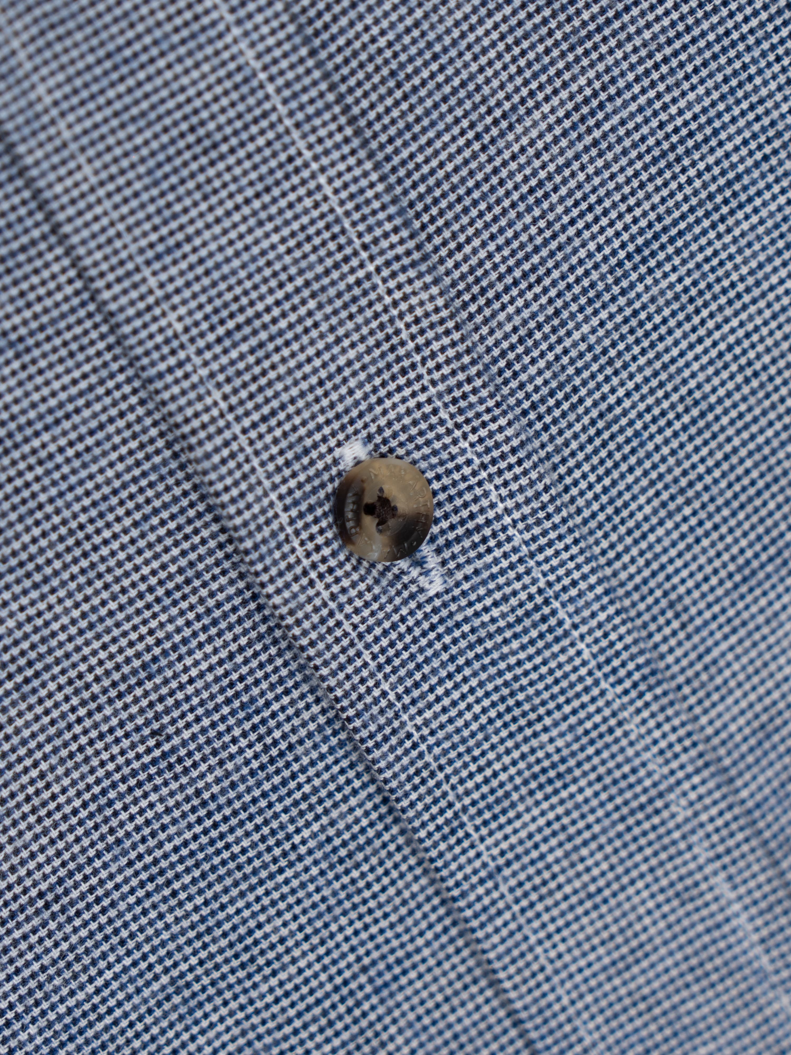 Camisa Cuadros Tweed Marino