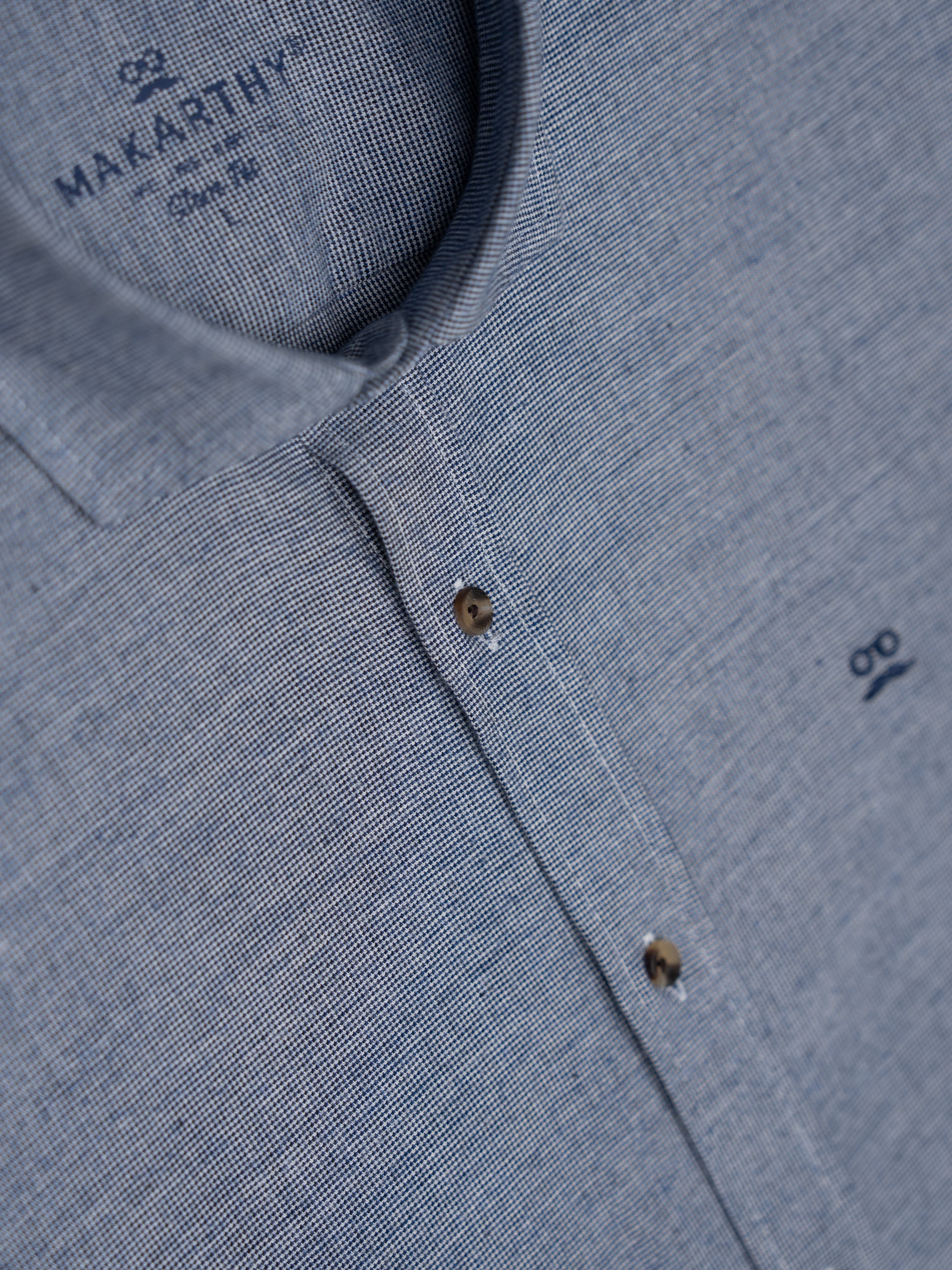Camisa Cuadros Tweed Marino