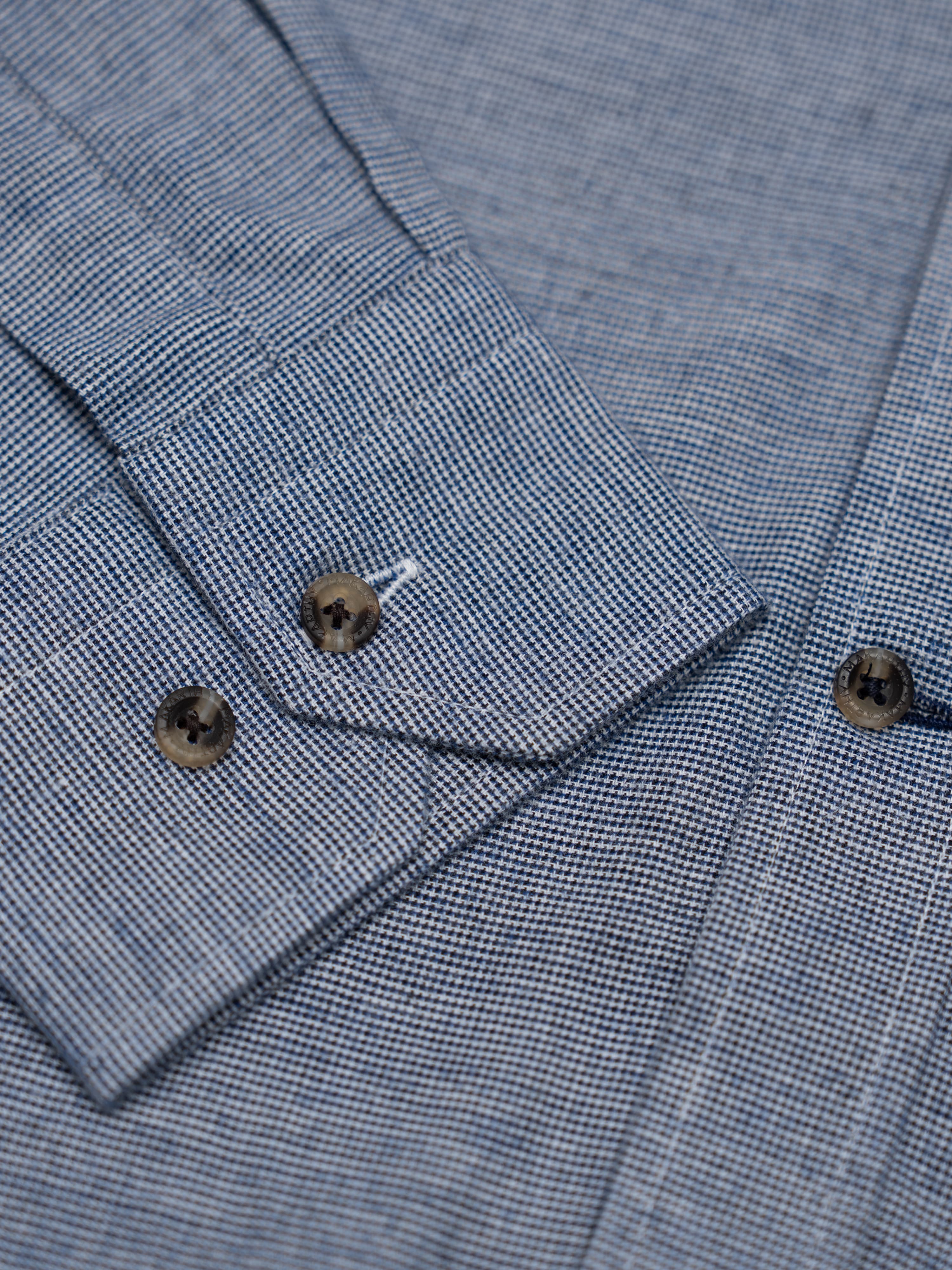 Camisa Cuadros Tweed Marino