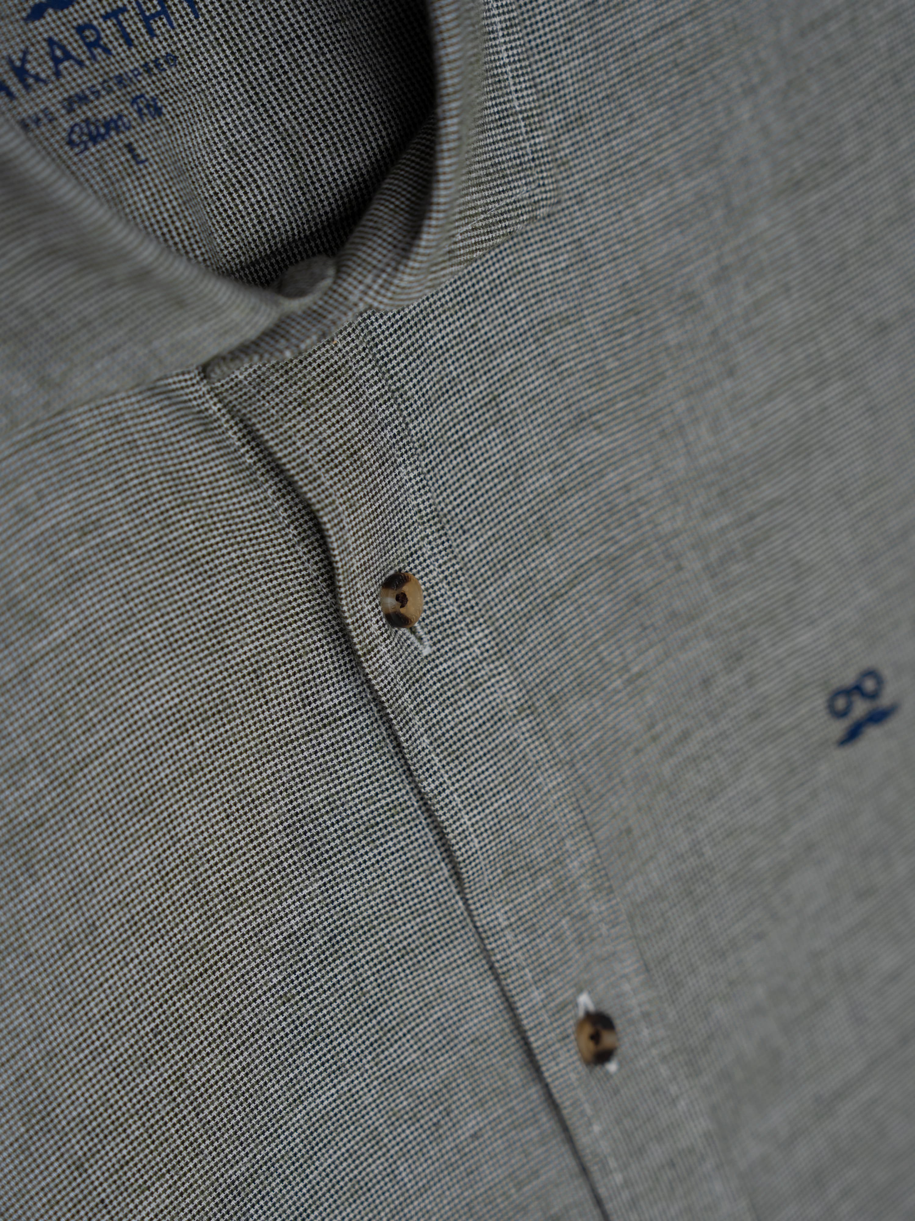 Camisa Cuadros Tweed Light Green