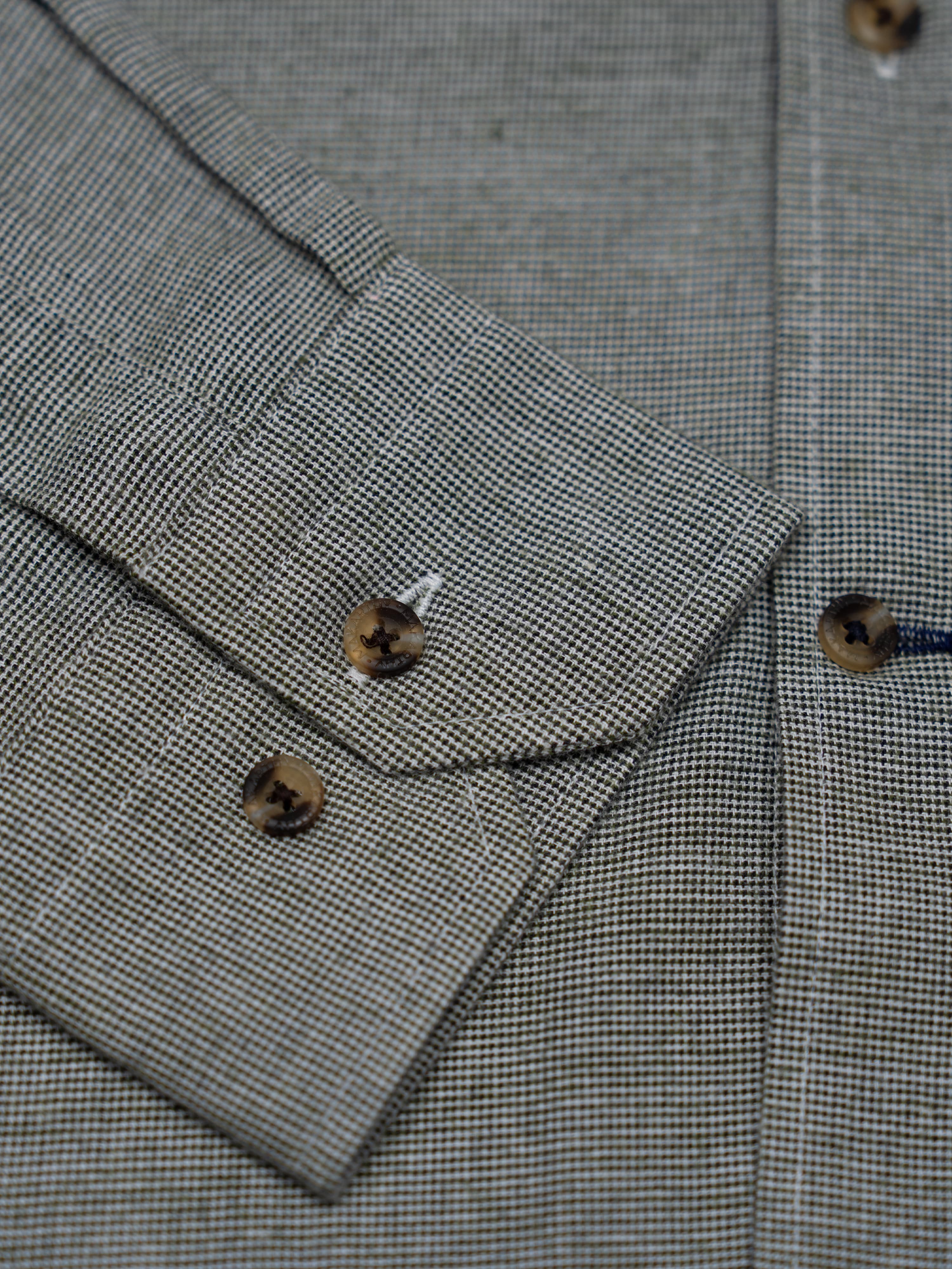 Camisa Cuadros Tweed Light Green