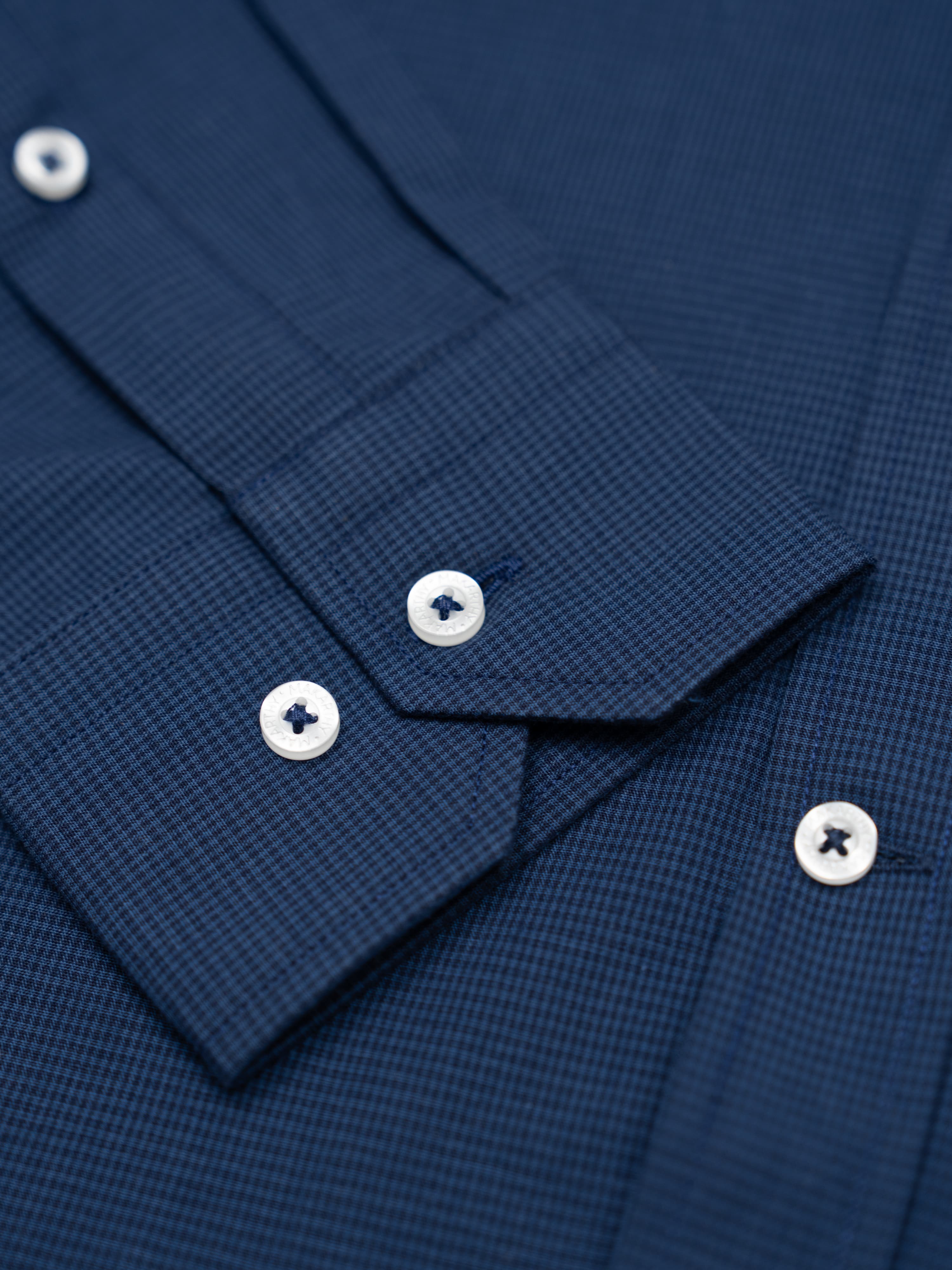 Camisa Mini Tweed Marino