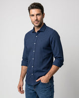 Camisa Mini Tweed Marino
