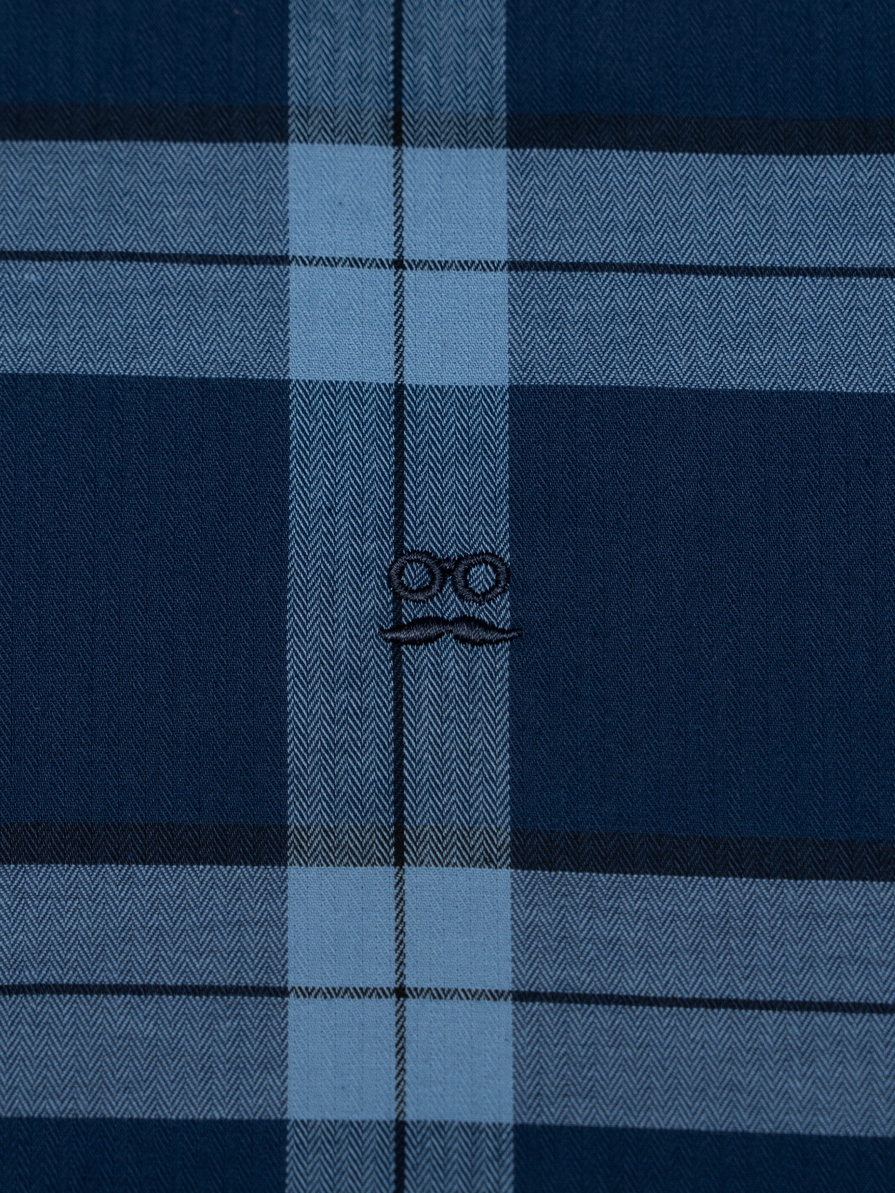 Camisa Tartán Marino
