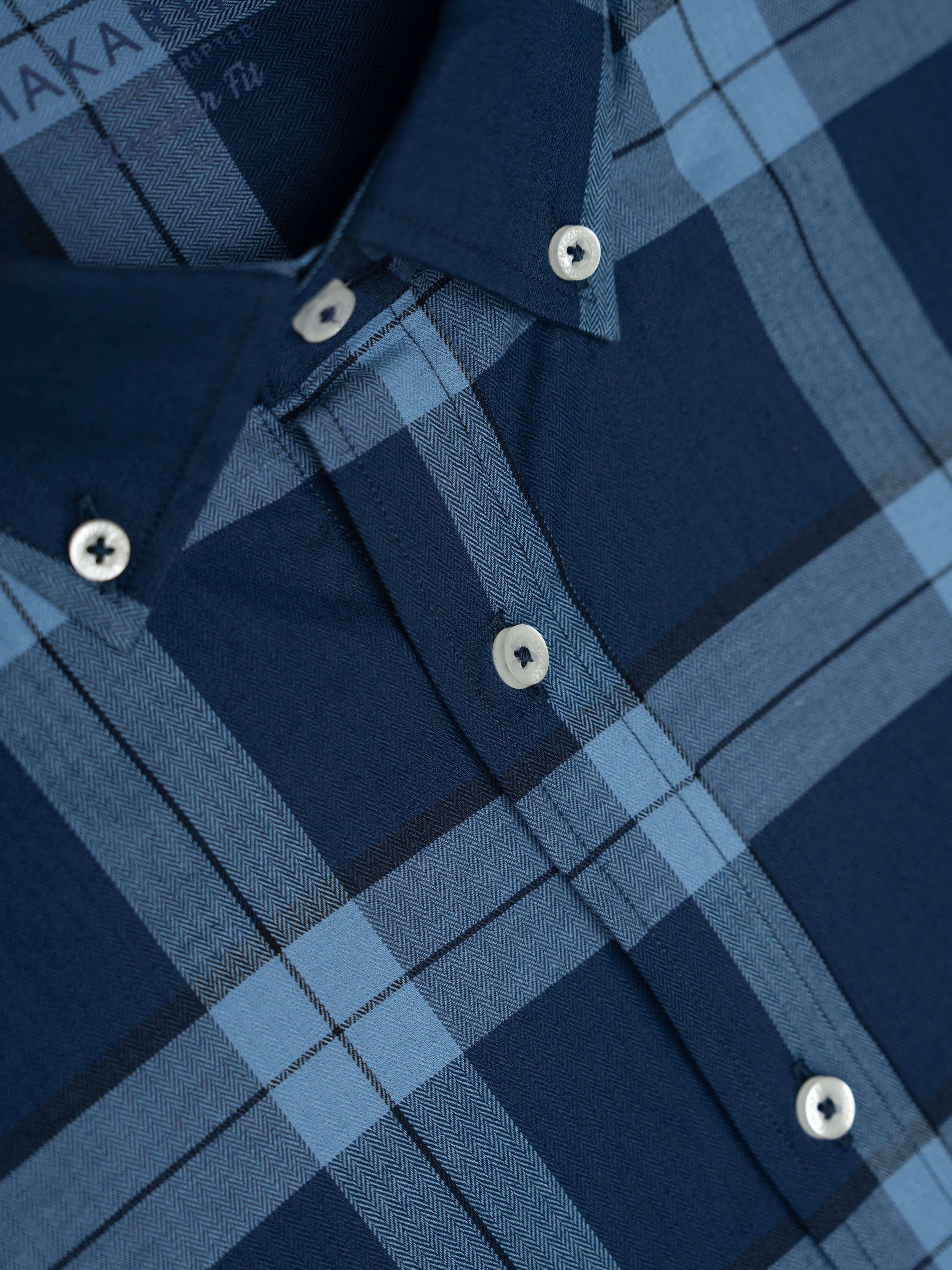 Camisa Tartán Marino