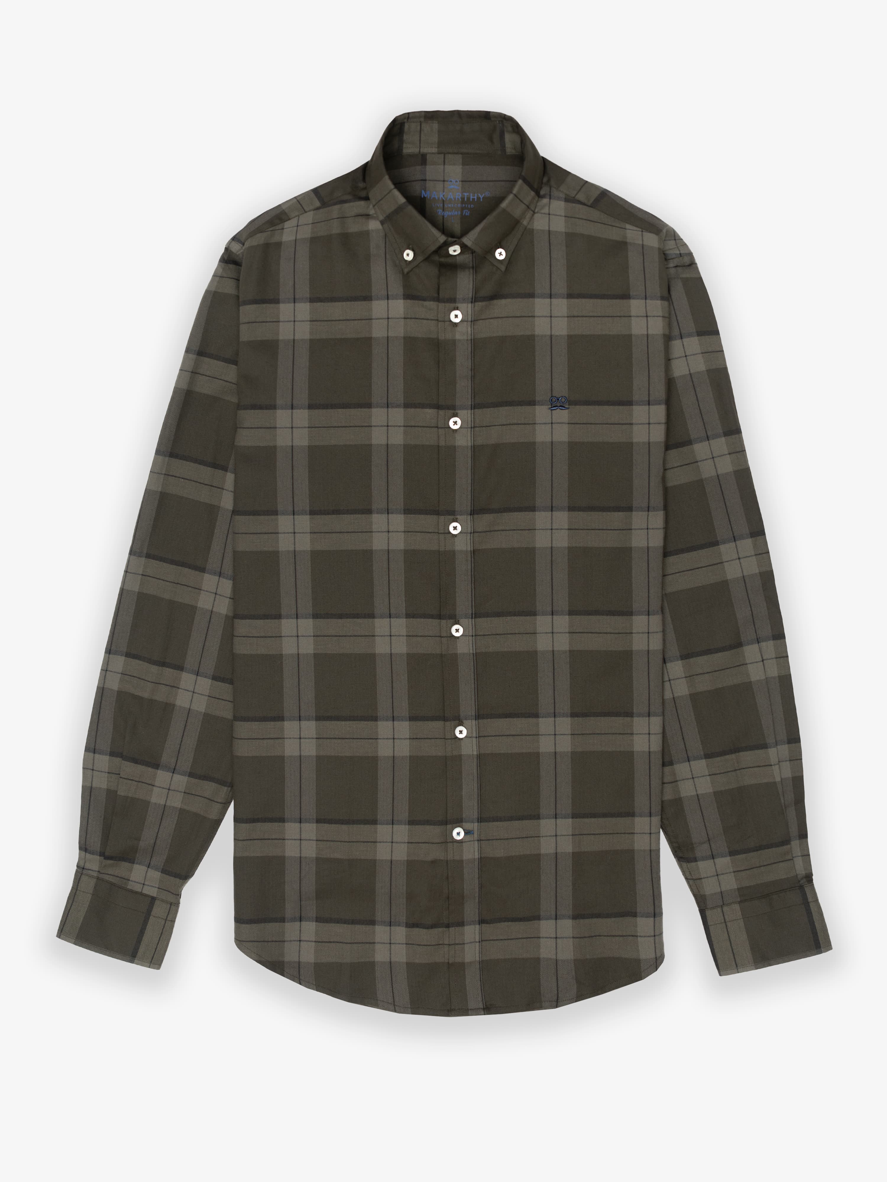 Camisa Tartán Light Green