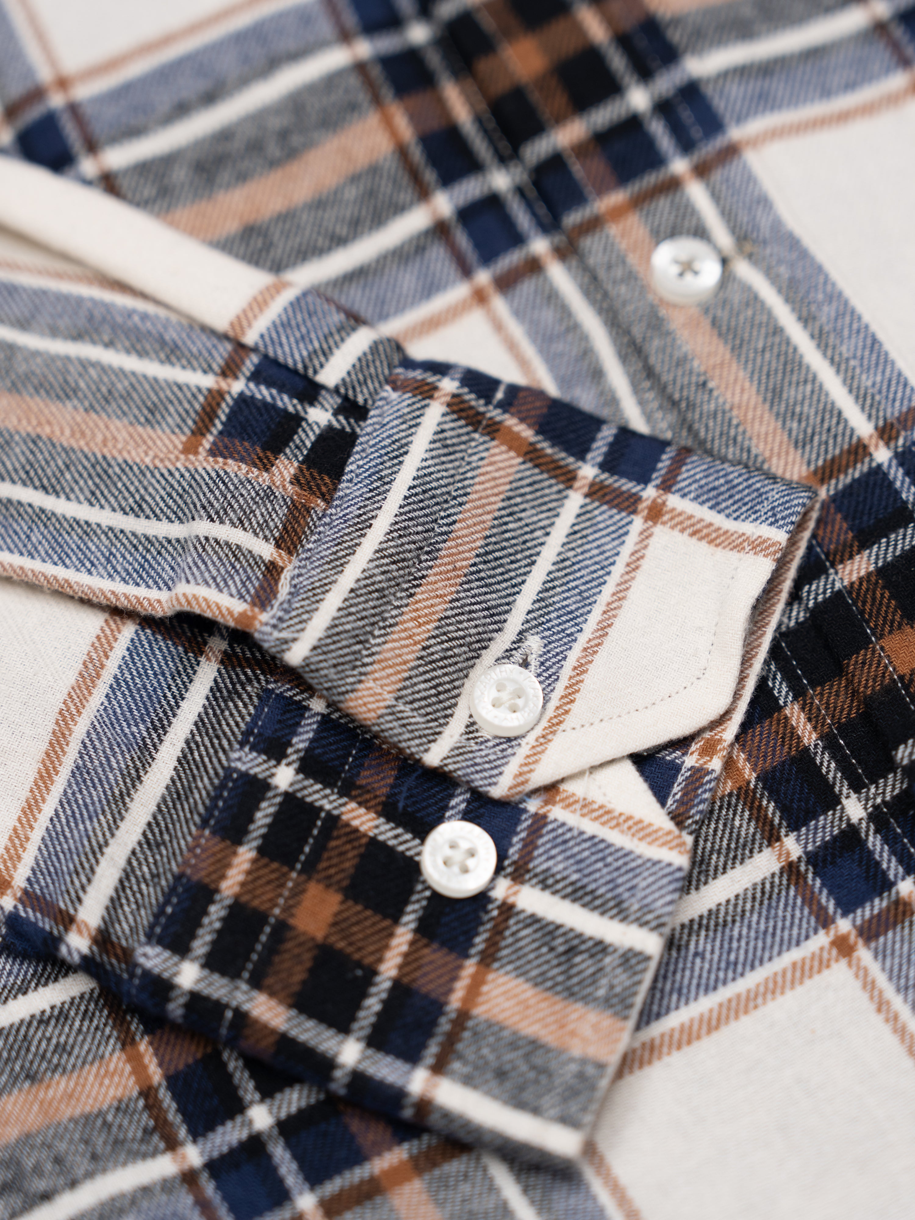 Camisa Tartán Medio Avellana