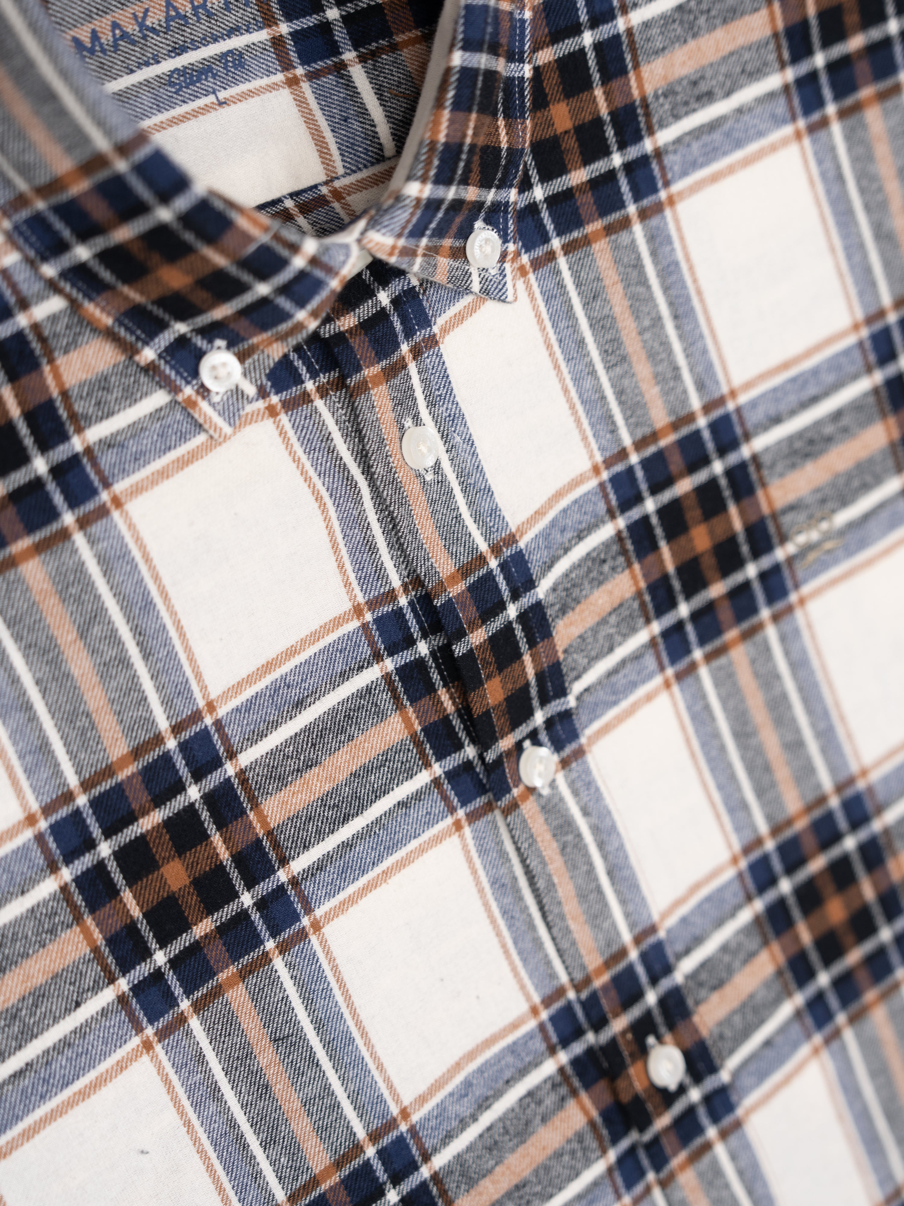 Camisa Tartán Medio Avellana