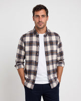 Camisa Tartán Medio Avellana