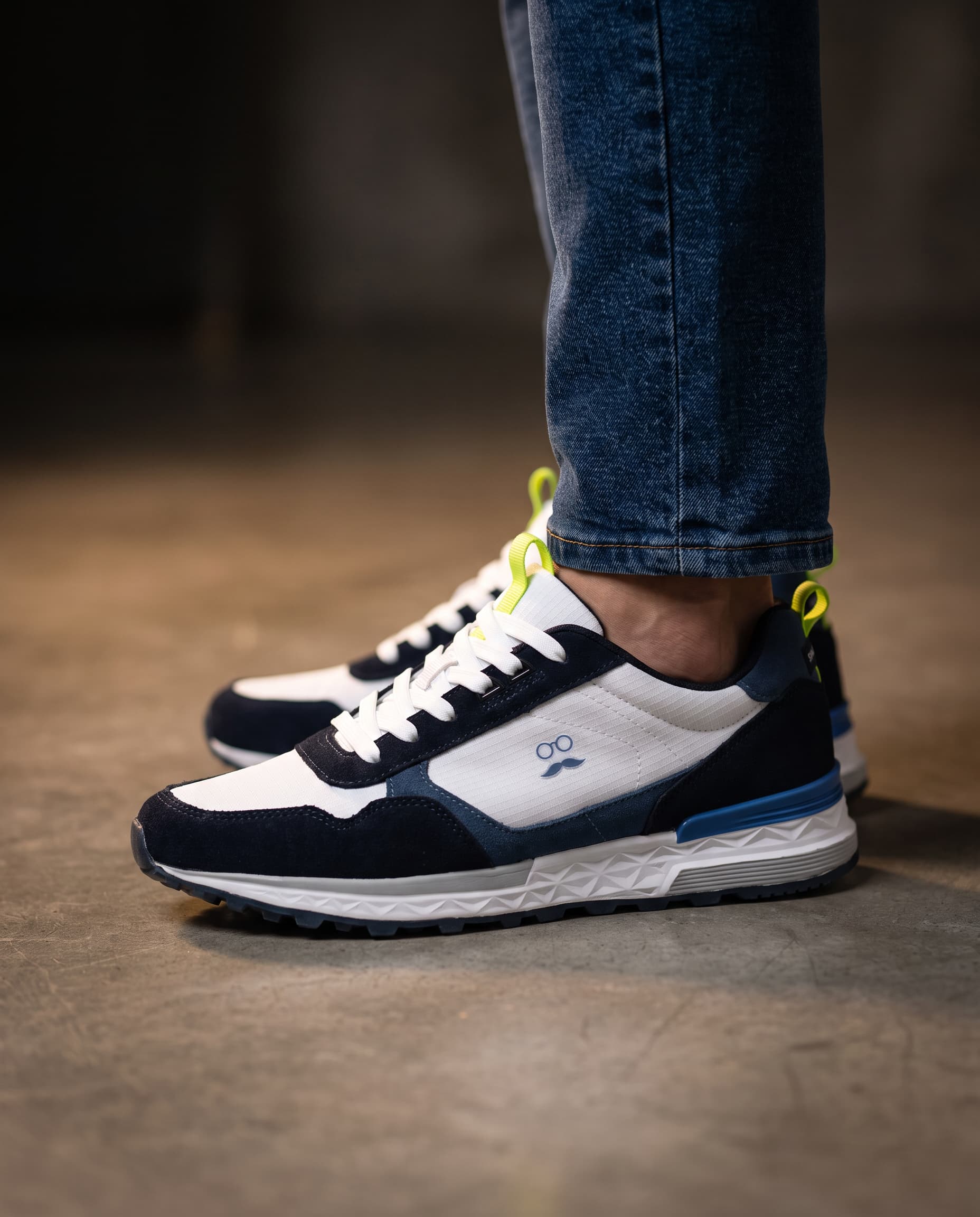 Zapatilla Tape Flúor Pizarra