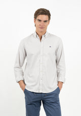 Camisa Oxford Beige Tostado