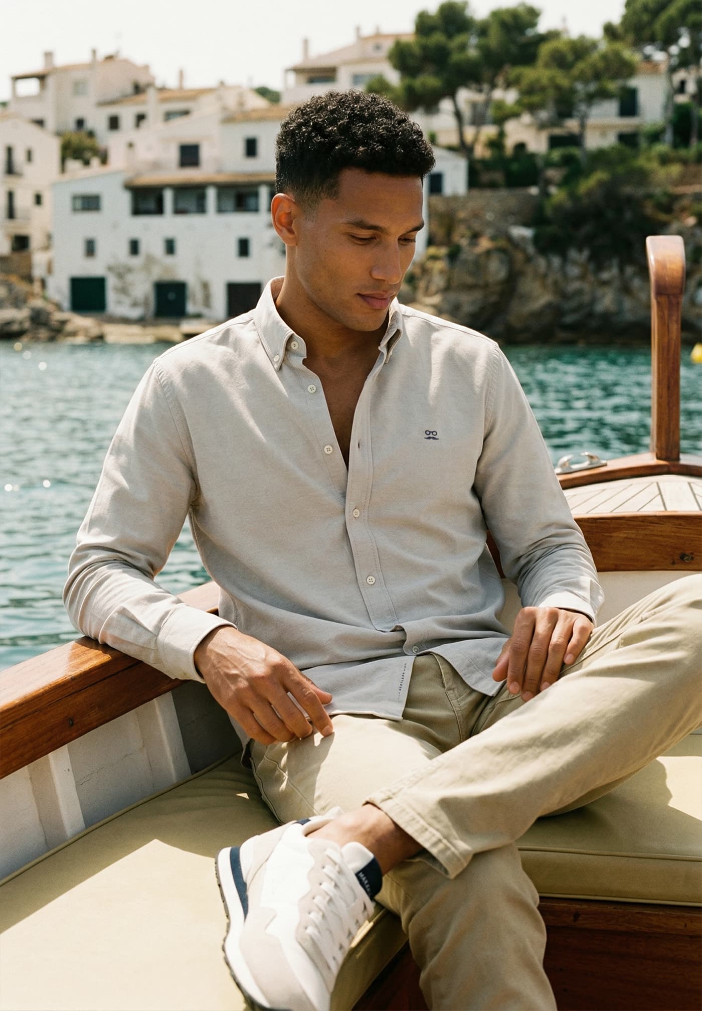 Camisa Oxford Beige Tostado