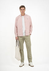 Camisa Oxford Rosa Pastel