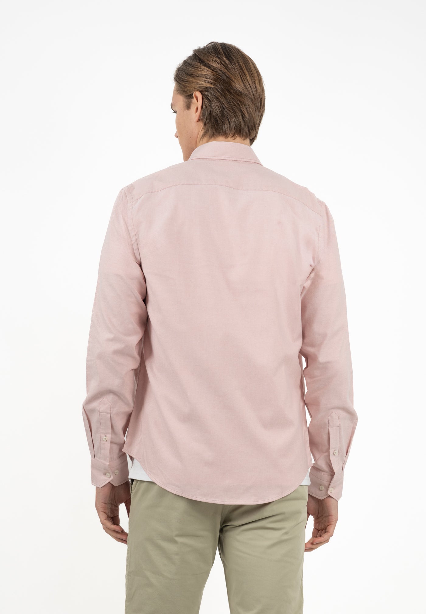 Camisa Oxford Rosa Pastel