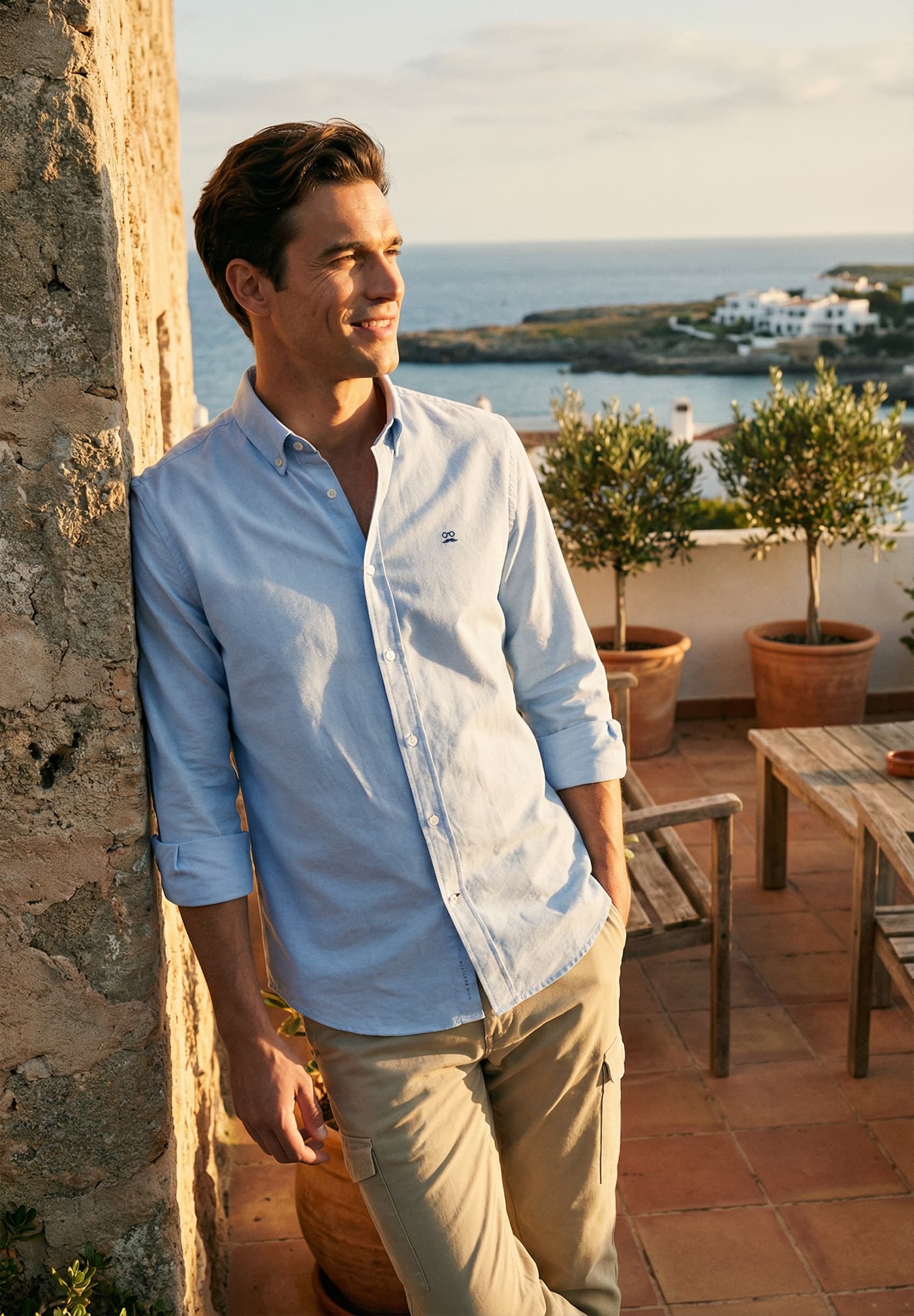 Camisa Oxford Indigo Vintage