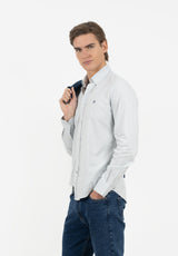 Camisa Oxford Gris