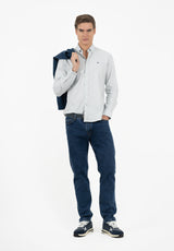 Camisa Oxford Gris