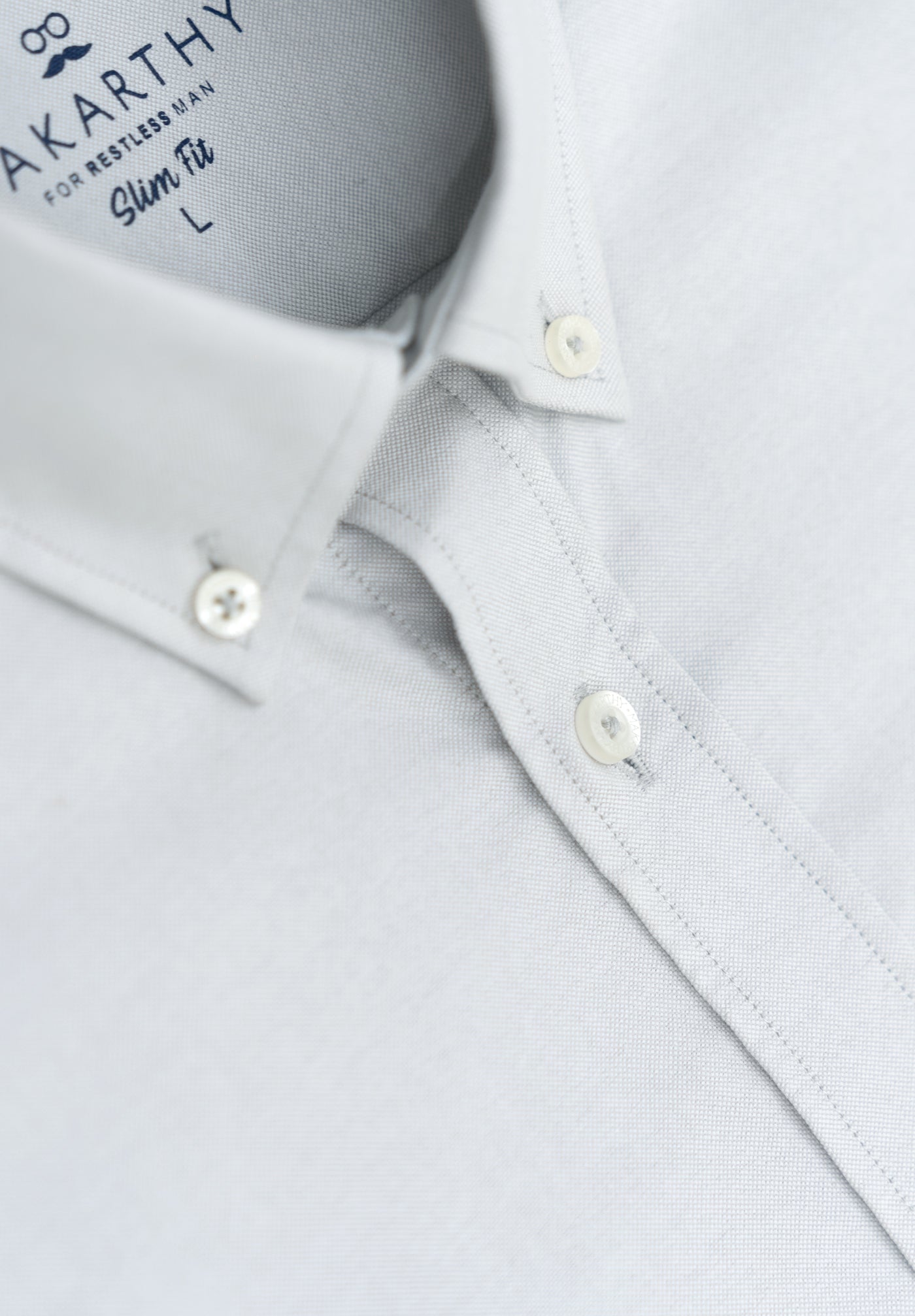 Camisa Oxford Gris